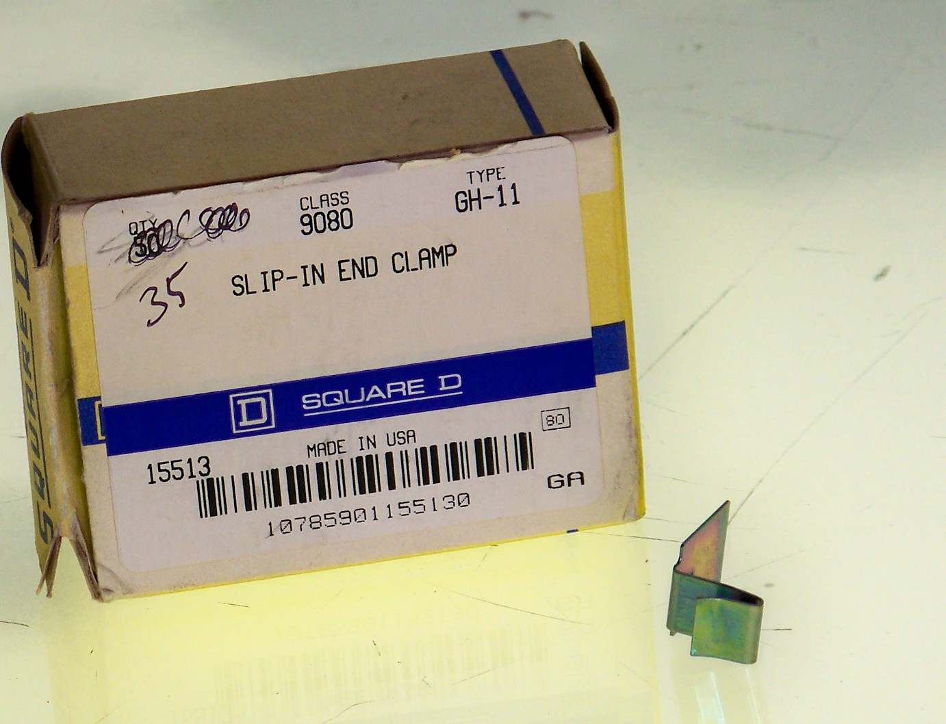 9080GH11 Square D slip-in end clamp (lot of 35)