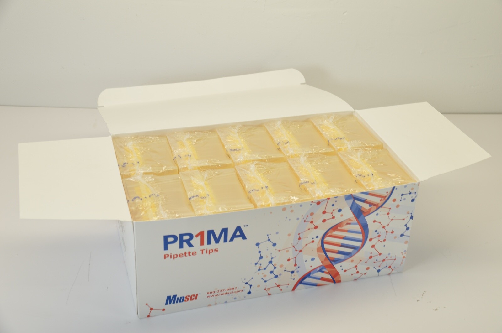 Midsci 200ul Pr1ma Pipette Barrier Sterile Tips - 10 Racks of 96 Tips Certified