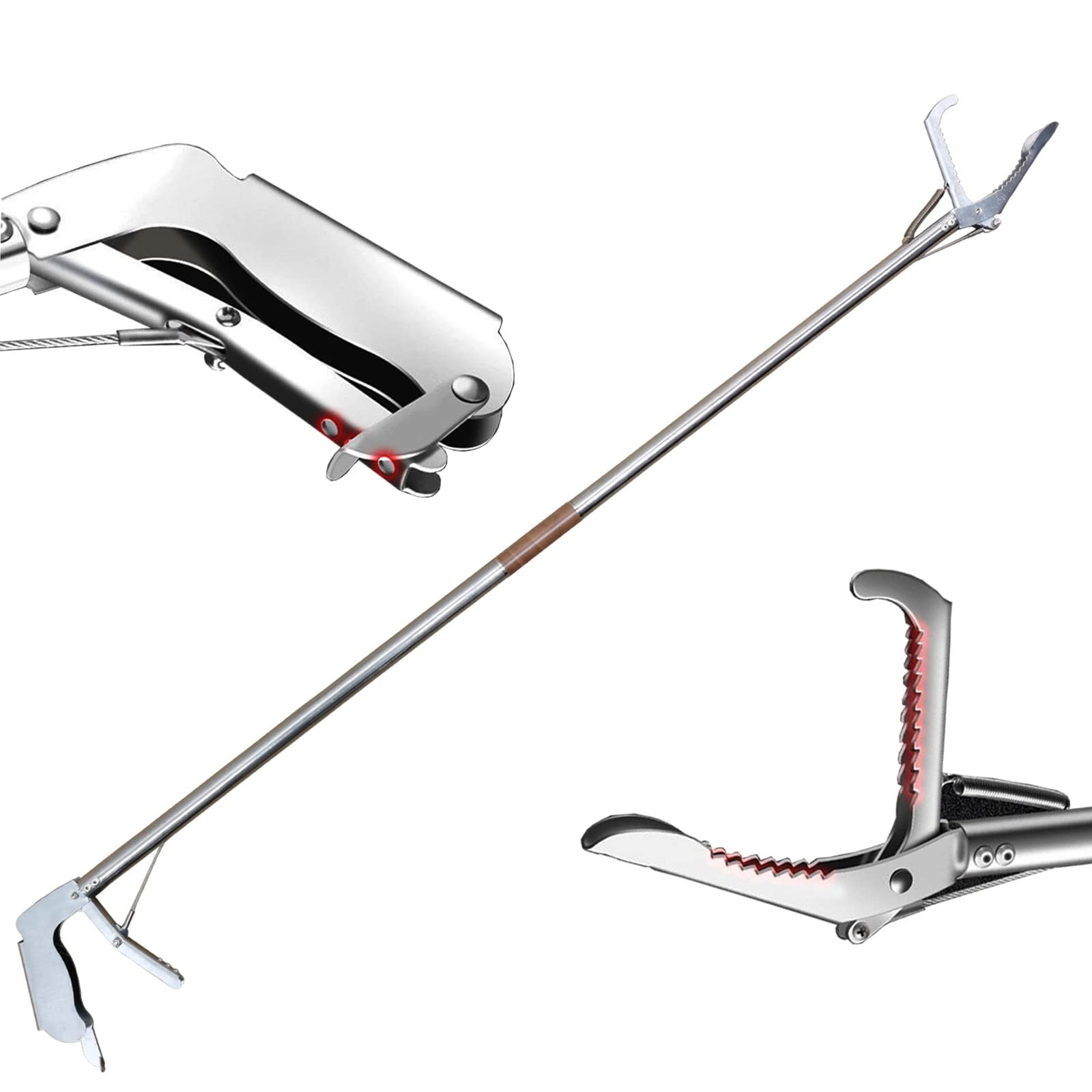 Collapsible Grabber Reacher Heavy Duty Trash Picker Extra Long Garden Nabber ...