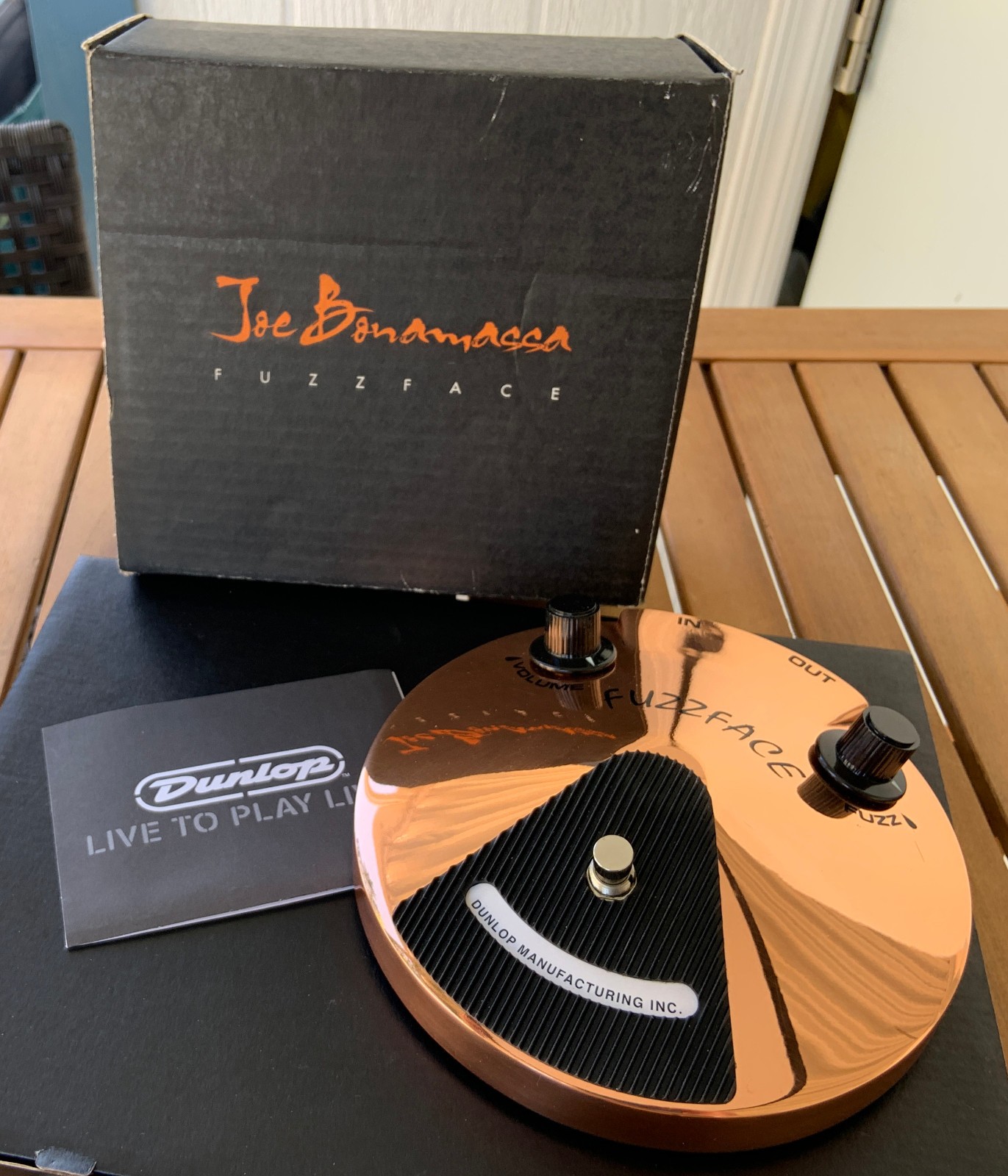 Limited Edition Dunlop Joe Bonamassa Fuzz Face Copper Pedal# 0305 of 2500