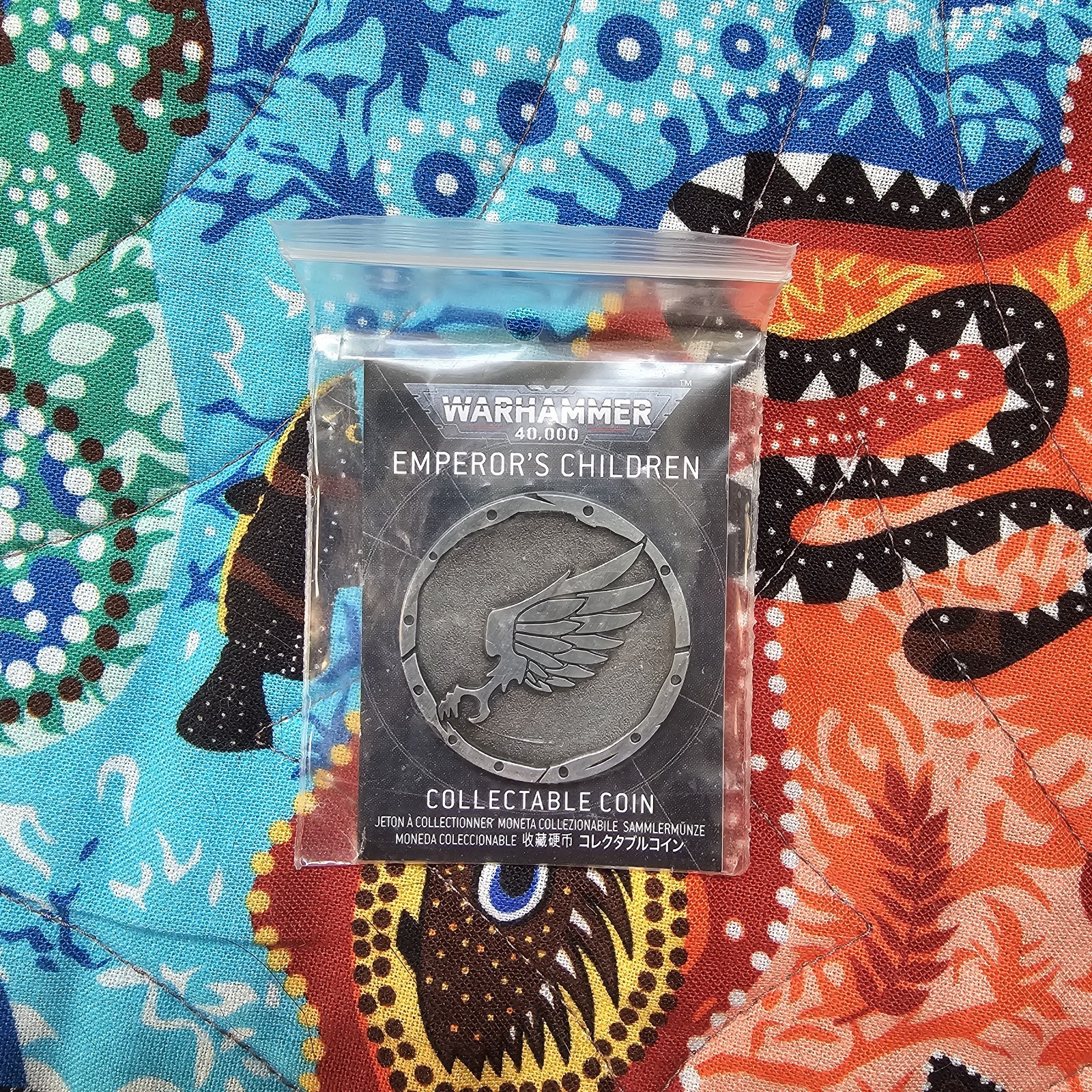 Warhammer 40k Collectible Coin Chaos Space Marine Emperors Children New Slaanesh