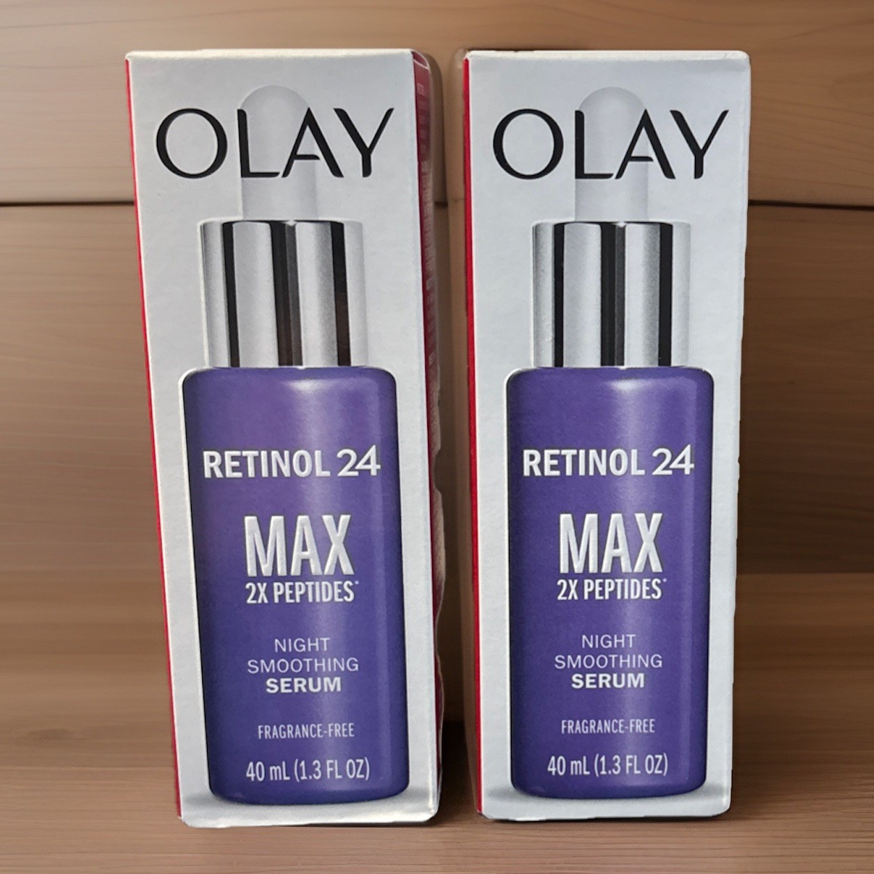 Olay Regenerist Retinol 24 MAX Night Serum 1.3 Fl Oz.  NEW 2pk