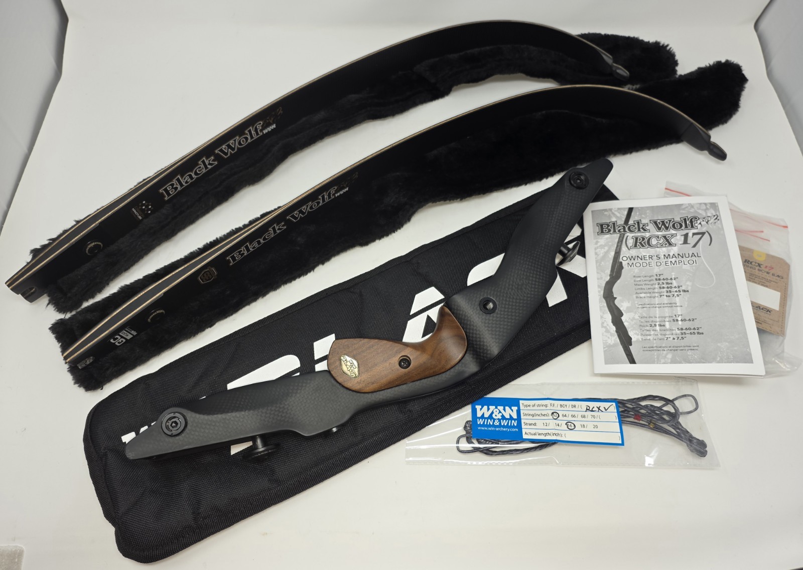 Win & Win Black Wolf RCX 17 Recurve Bow - Free Shipping!!!
