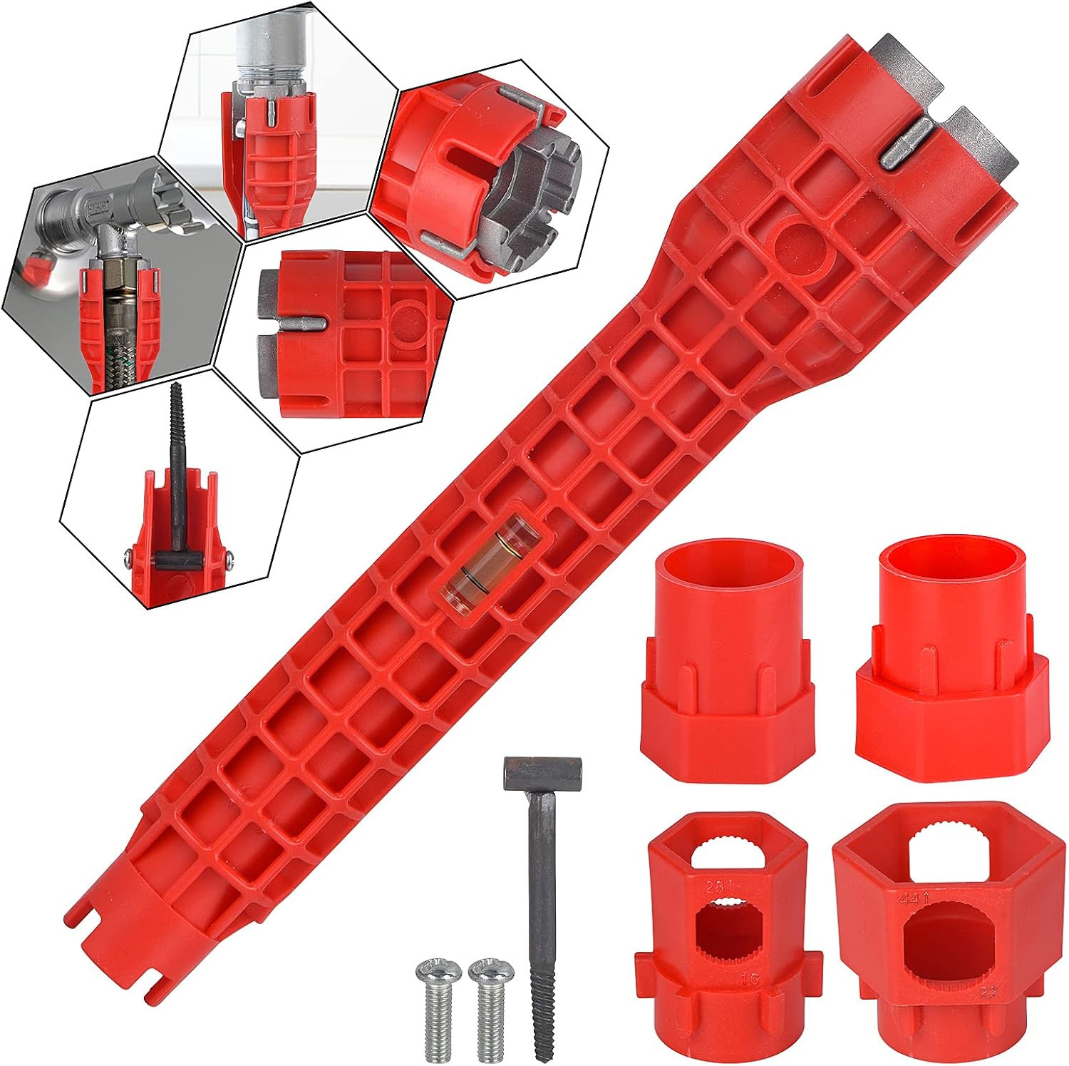 14-In-1 Multi-Functional Wrench for Toilet, Sink, Bathroom, Kitchen Plumbing Ins
