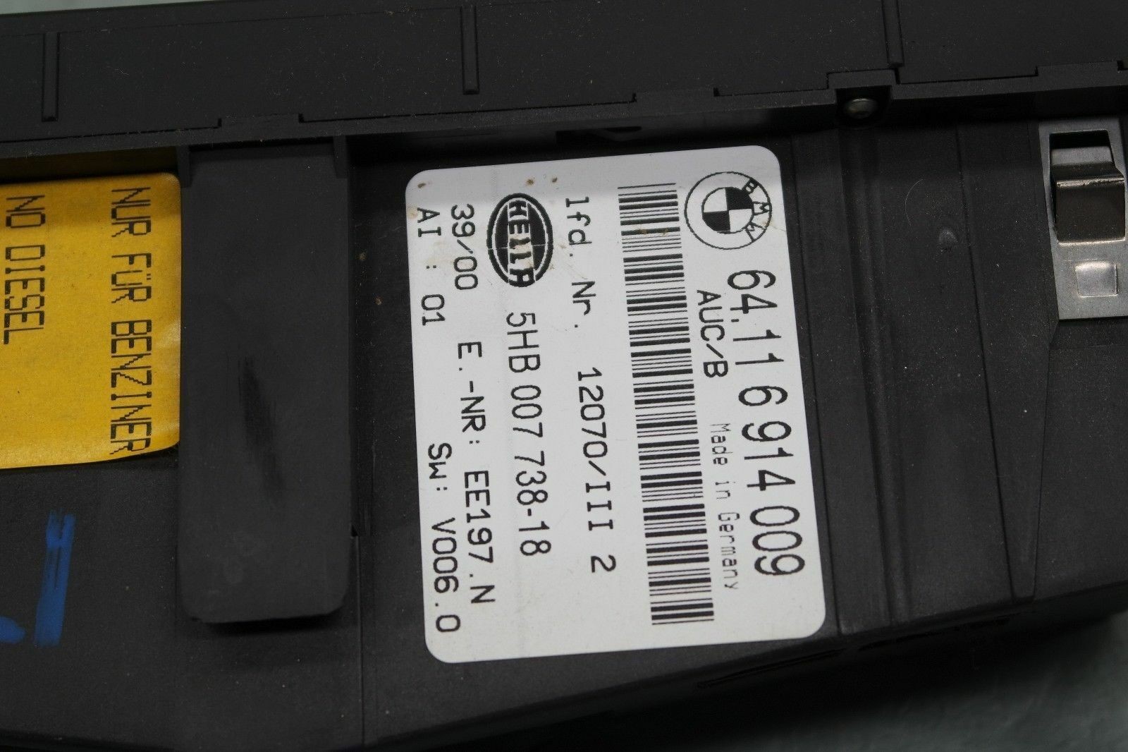 BMW E46 OEM AC HEATER CLIMATE TEMPERATURE CONTROL SWITCH