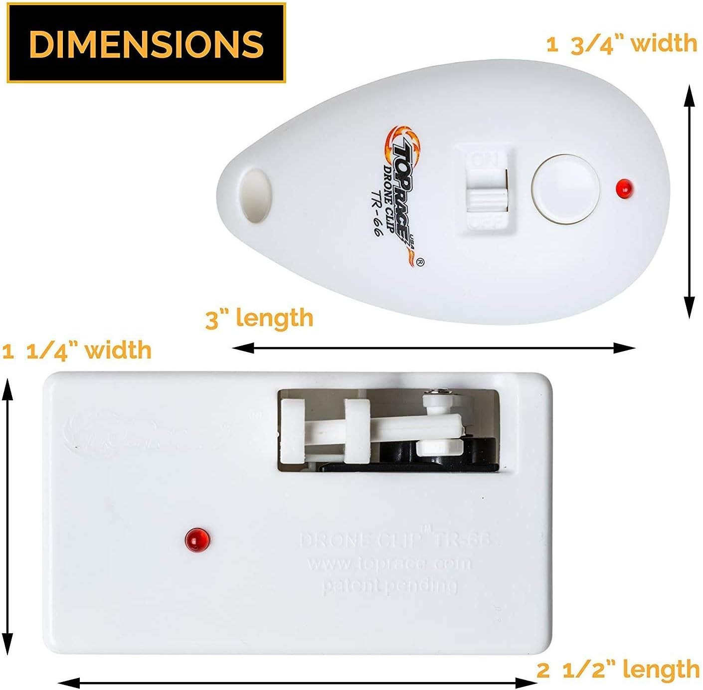 Drone Clip Remote Control Object Launcher - Drone Drop Release Device, Fits Most