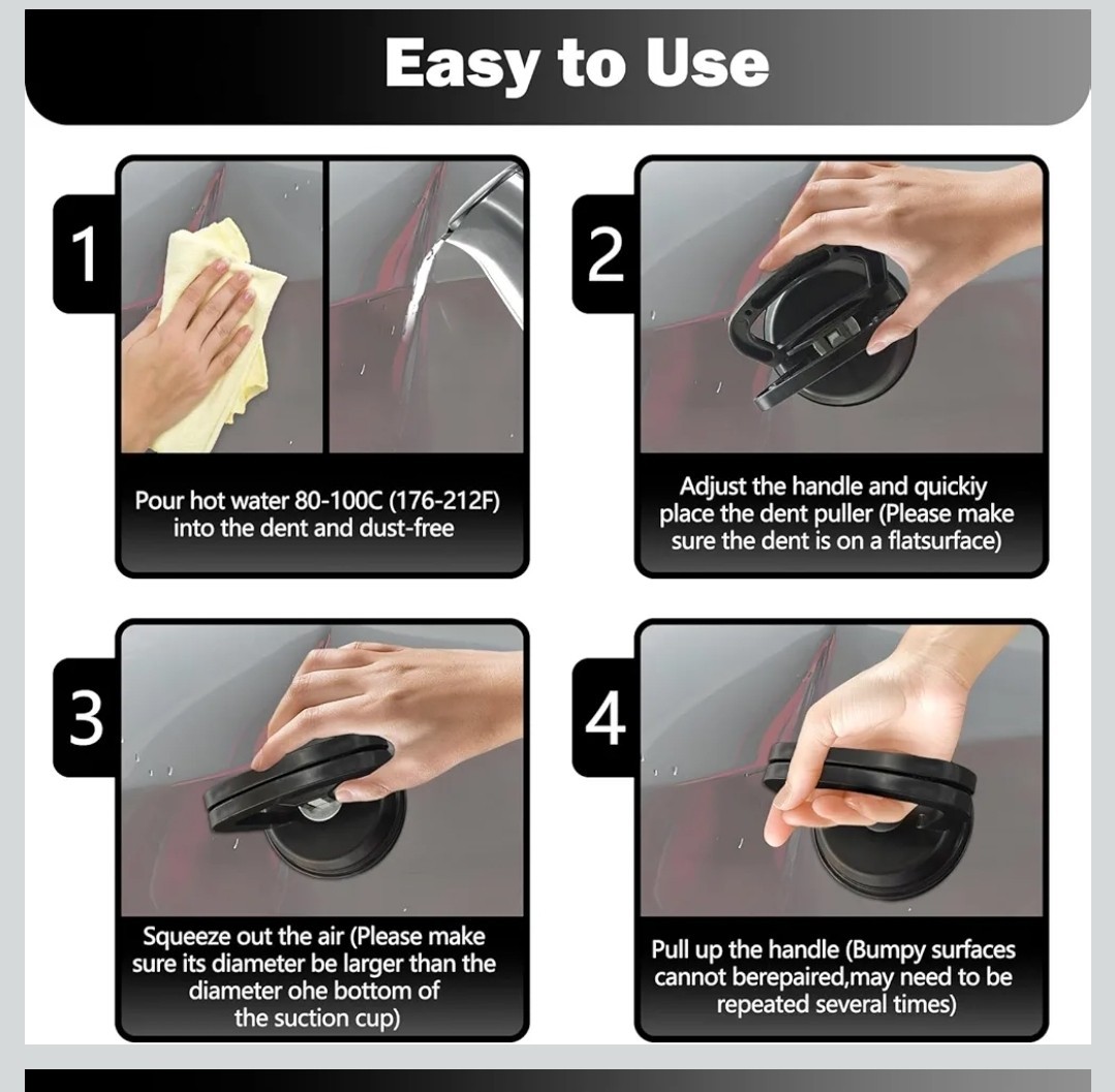 Car Dent Puller,3-Pack Car Handheld Puller
