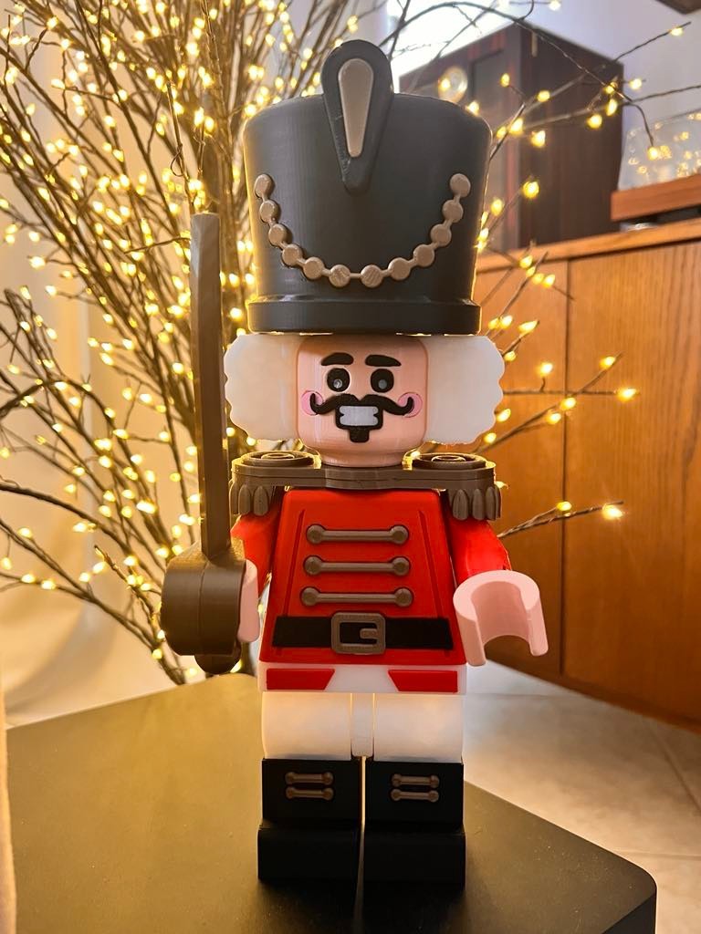 3D Printed LEGO Inspired -NUTCRACKER MINIFIGURE