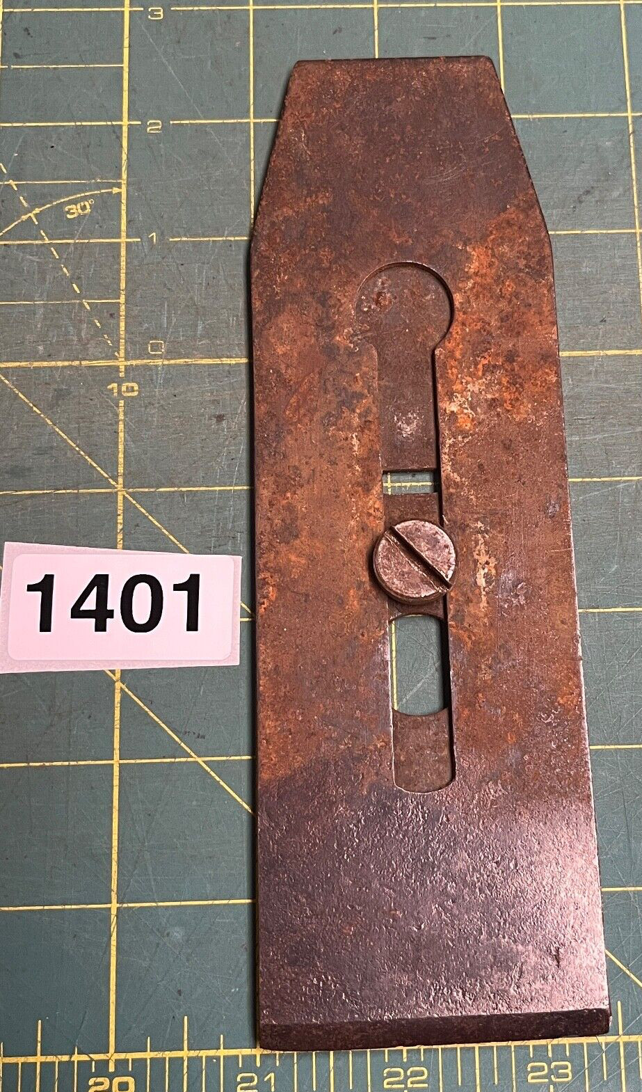 EARLY J Logo Stanley Plane Blade Iron: Stanley #6 7 606 607 (2.35 in wide) (1401