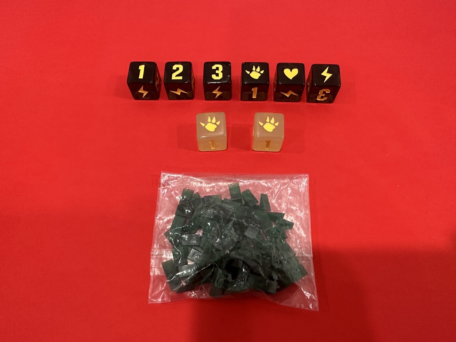 Unofficial King of Tokyo Dark Edition Dice Set & Energy Upgrade / Replacement