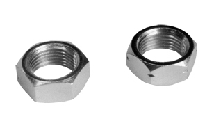 Chrome 11/16" RH & 11/16" LH Tie Rod Jam Nuts for Early Ford Street Rods