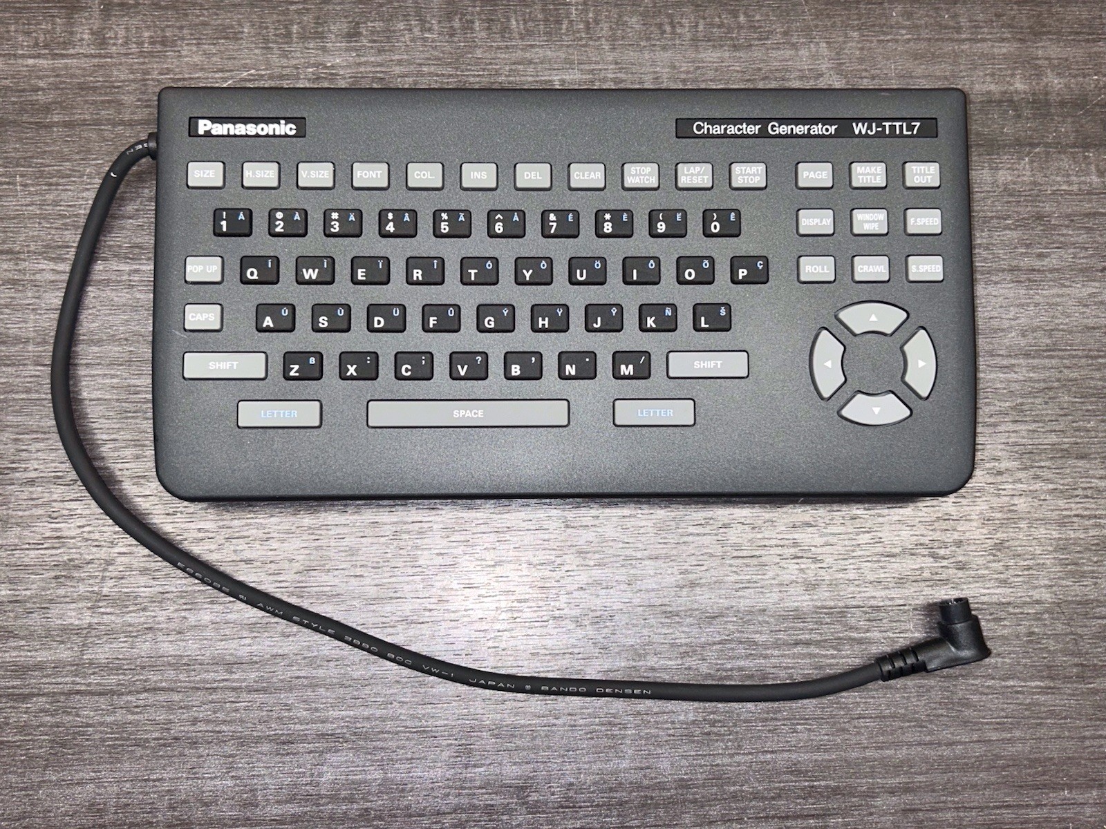 Panasonic Character Generator WJ-TTL7 #D684