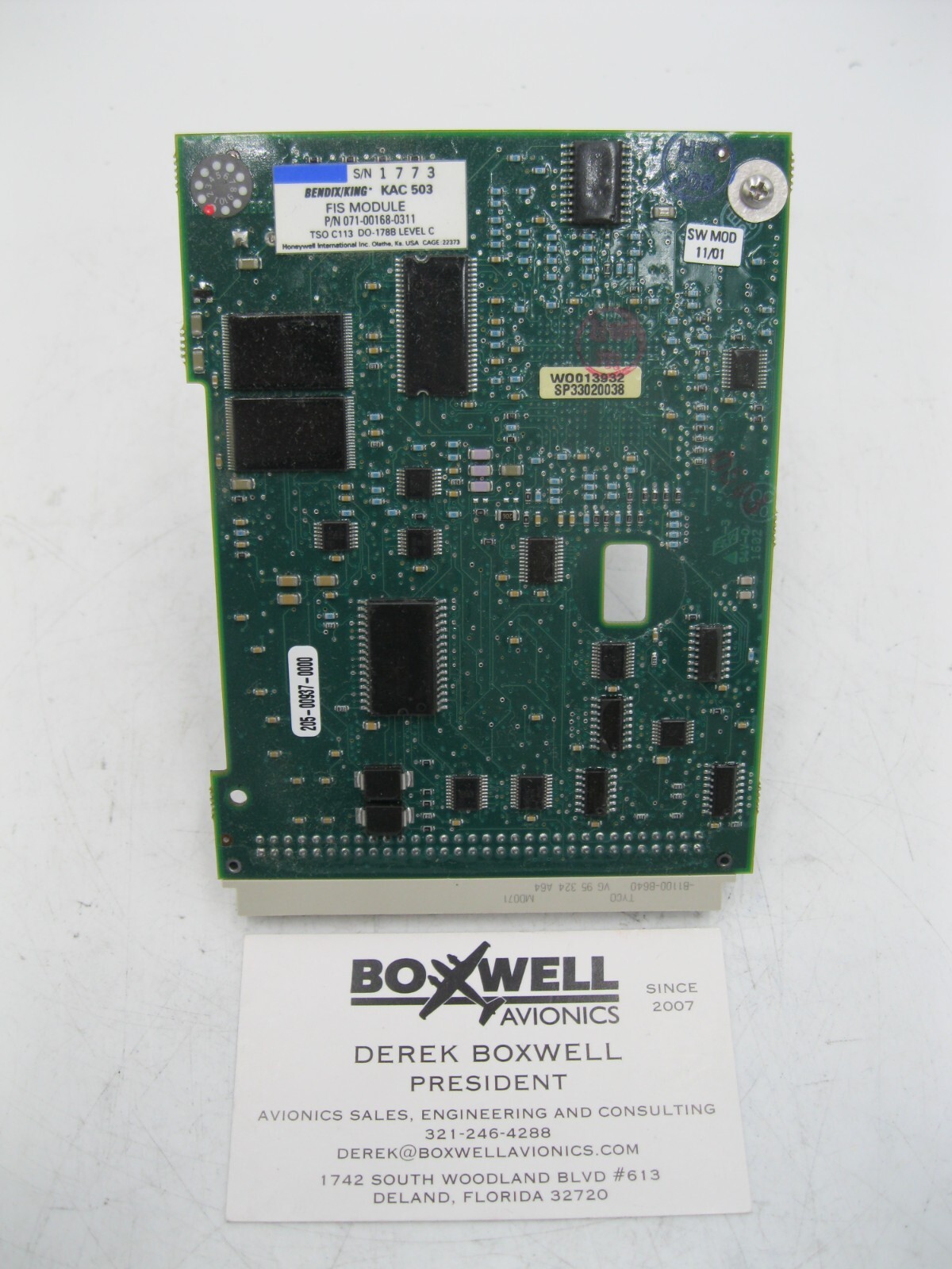 BENDIX KING KAC 503 FIS MODULE PN: 071-00168-0311
