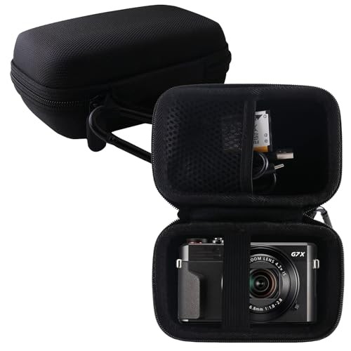 Hard Carrying Case for Canon PowerShot G7X Mark III/G7X Storage case, Black