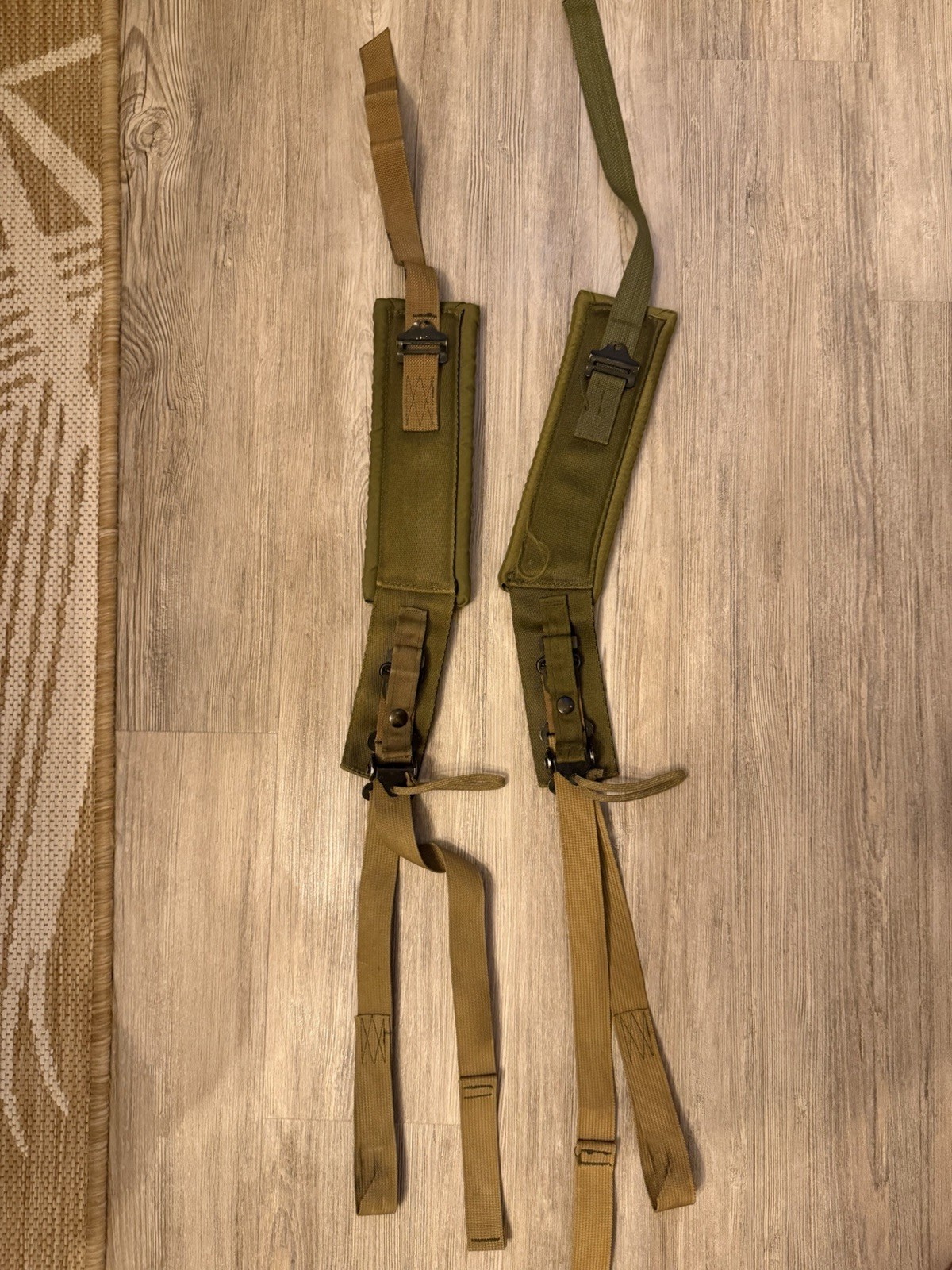 1980's OLDGEN US GI OD Cordura ALICE Pack Frame LC-2 Shoulder Straps • RARE