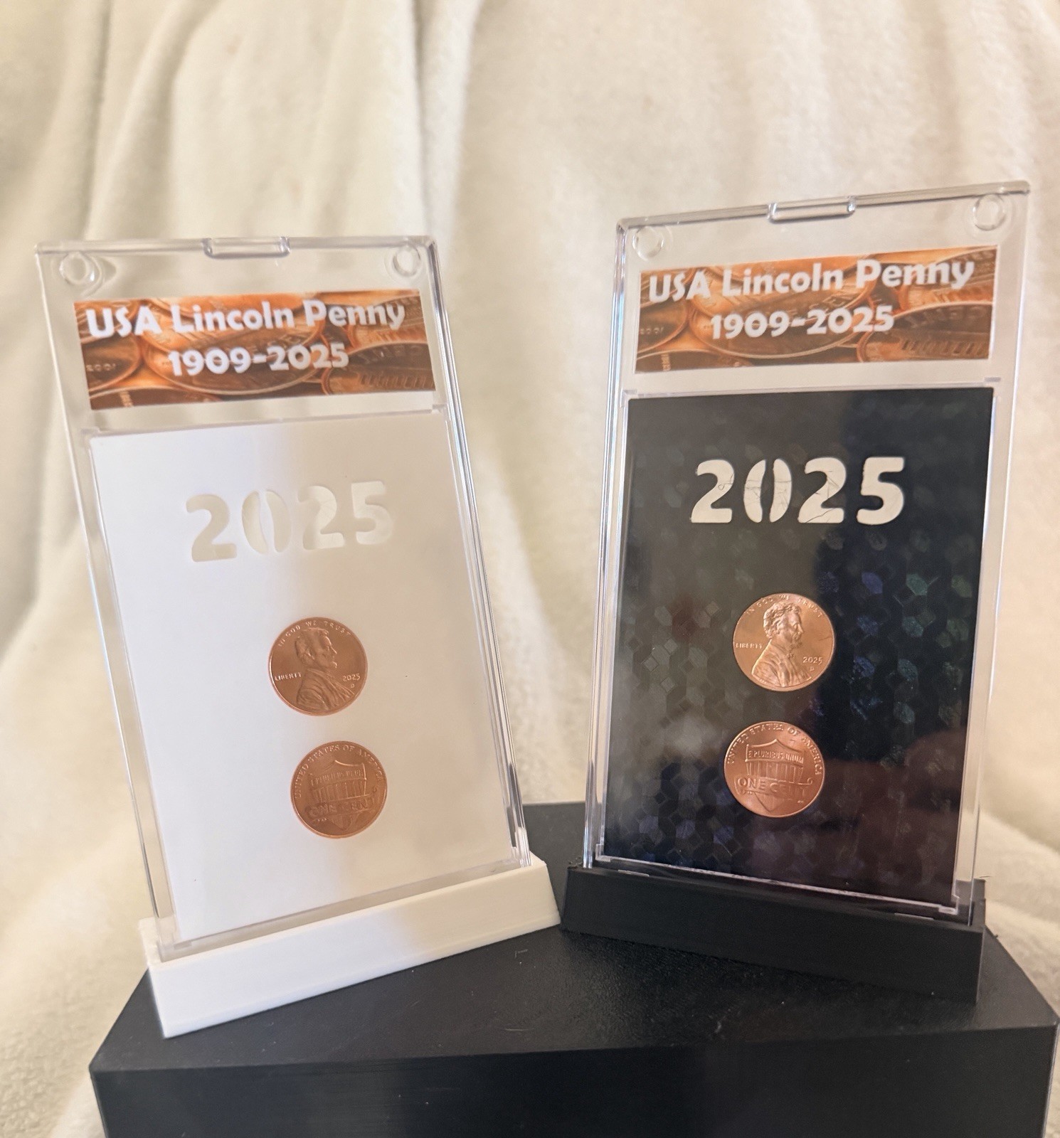 Historic Last Penny 2025 D• Mounted In UV Protected Display Slabs Front And Back