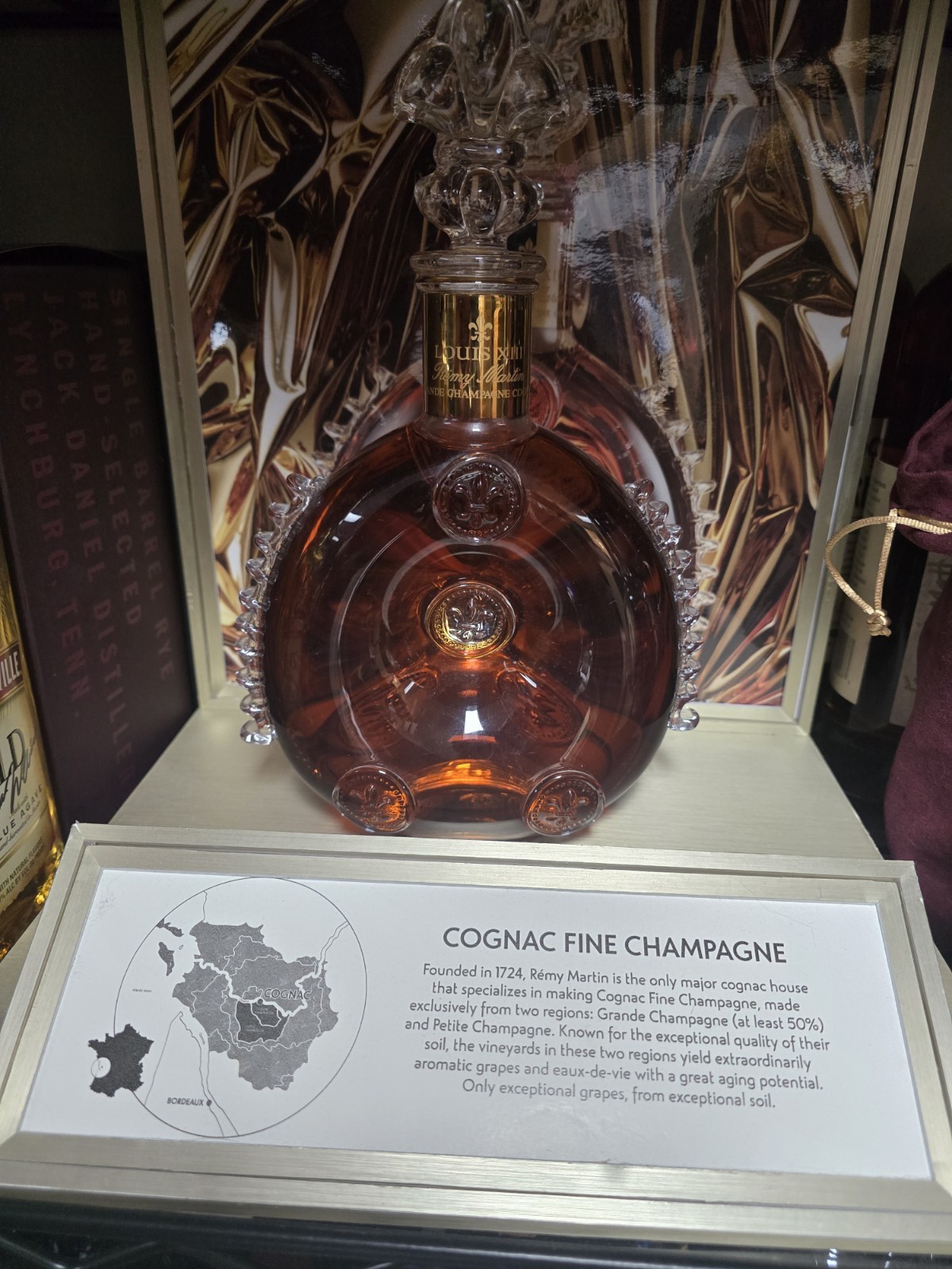 Remy Louis XIII Cognac Baccarat Crystal Dummy Bottle (Store Counter Display)