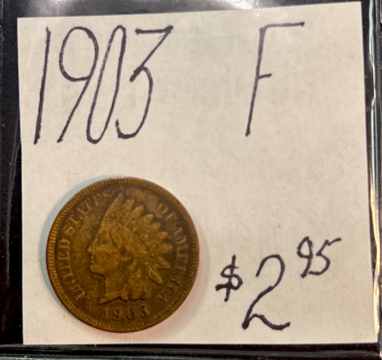 1903 Indian Head Cent (F) Fine Condition! ENN Coins