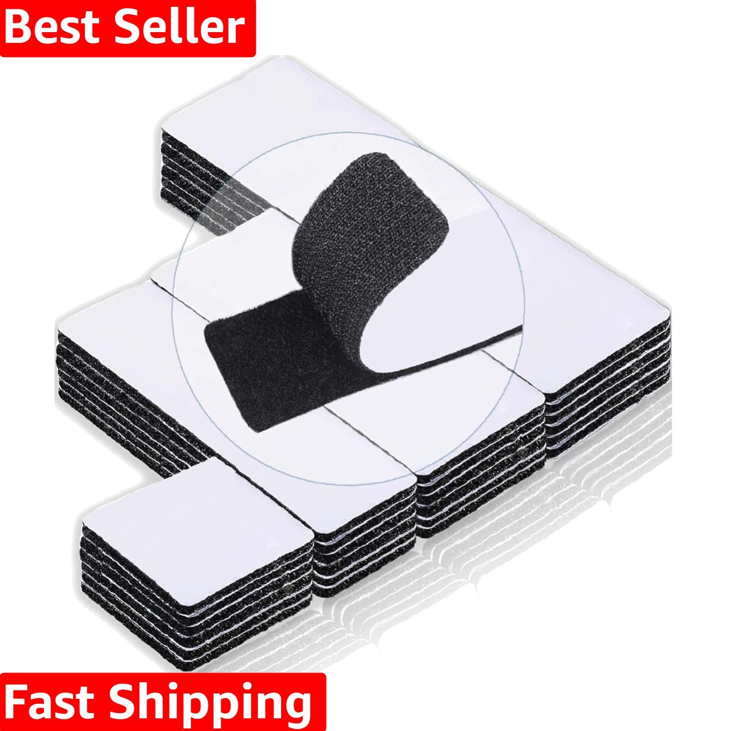 Robust Nylon Hook and Loop Strips - Multi-Size Adhesive Fasteners for Every Need