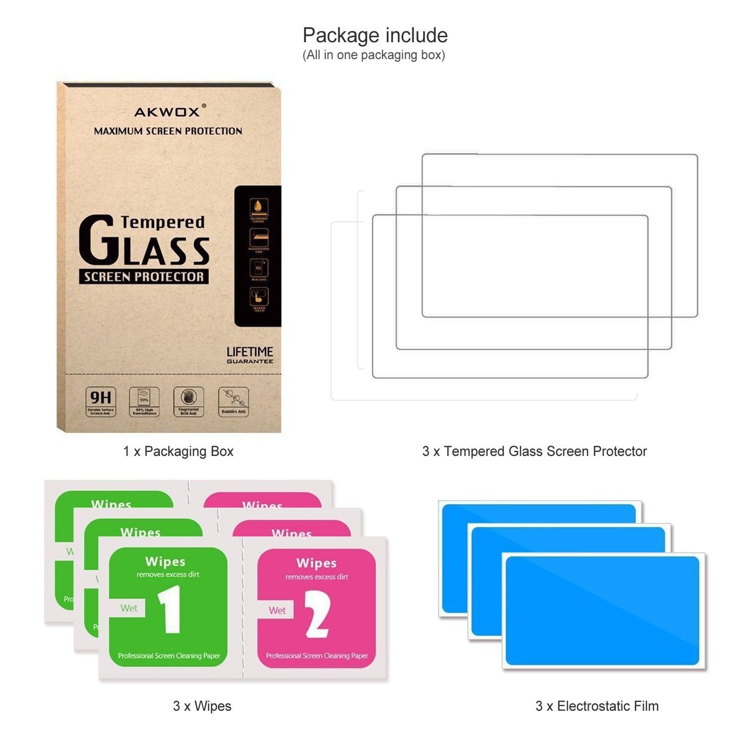 3-Pack Tempered Glass Screen Protector for Olympus OM-D E-M10 E-M5 PEN-F E-PL Se