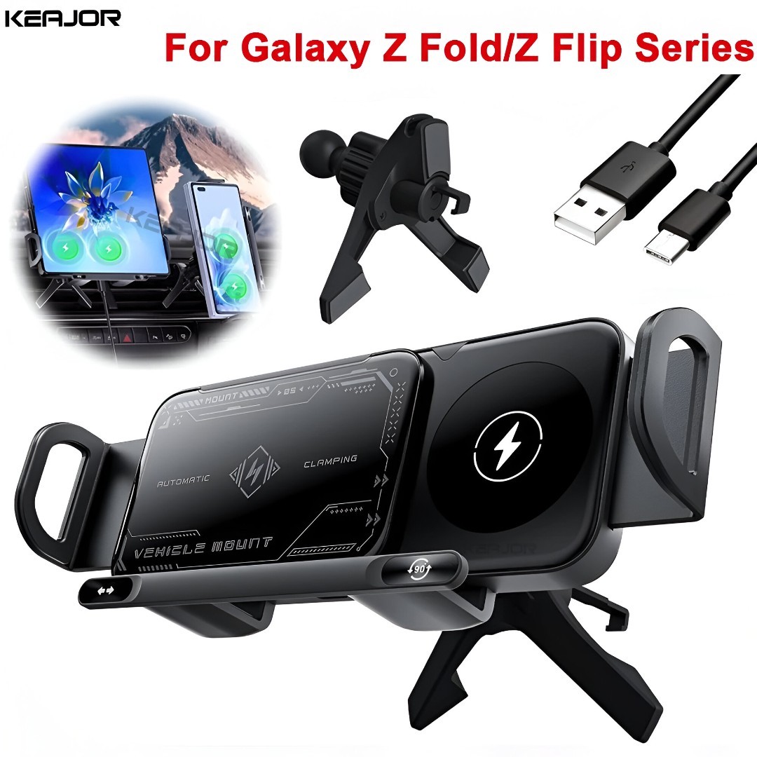 2 in 1 Auto Rotating Phone Holder High Intelligent Mobile Phone/Pad Holder US