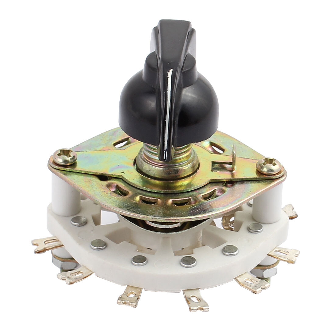 KCT 1 Pole 10 Position 11 Terminal Band Channel Rotary Switch Selector with Cap