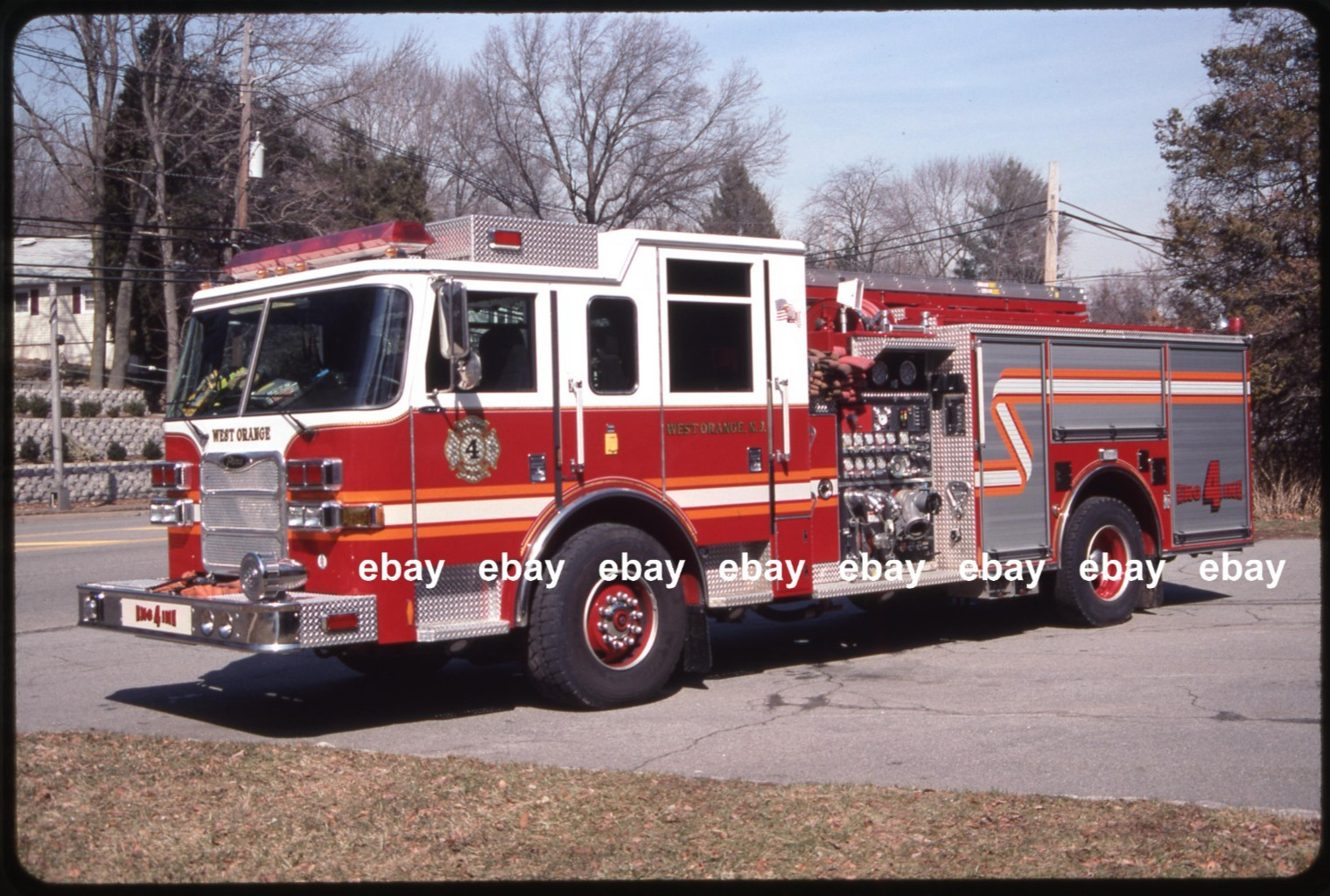 West Orange NJ E4 2006 Pierce Arrow XT pumper Fire Apparatus Slide