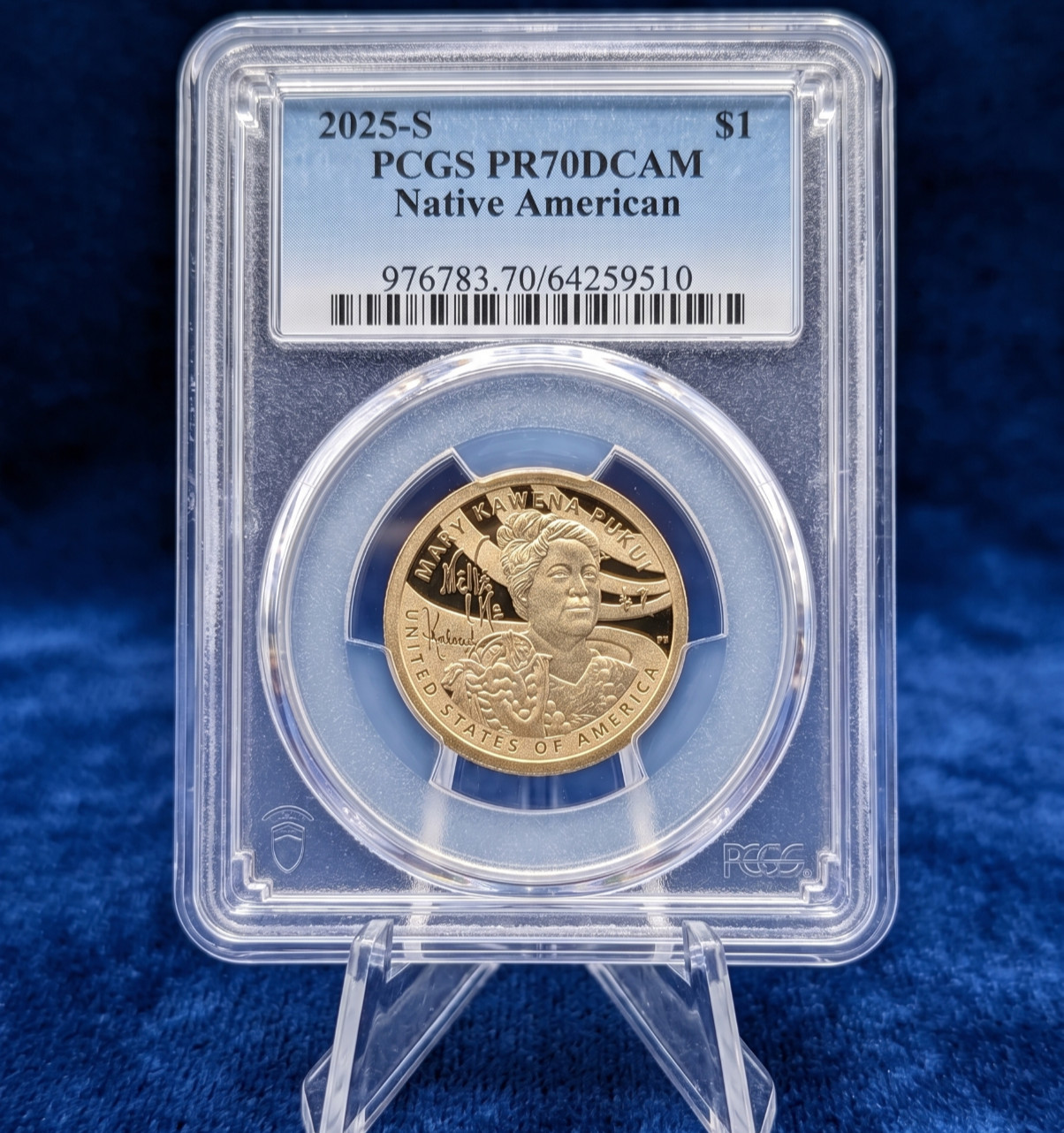 2025-S Native American Sacagawea Dollar $1 Coin PCGS PR70 DCAM Blue Label