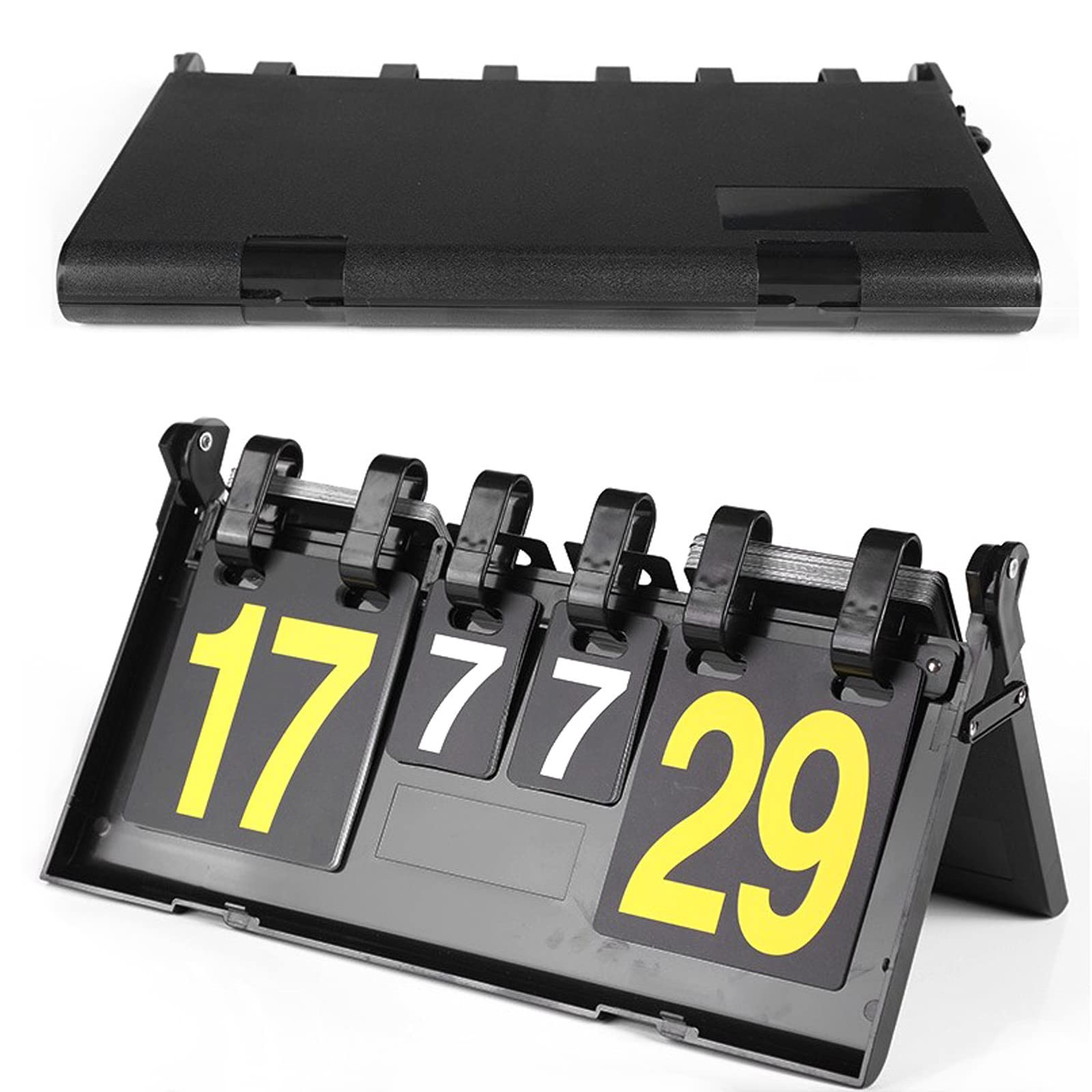 Joyeee Portable Scoreboard, Sporting Goods Metal Deluxe Score Cards, Score Ke...