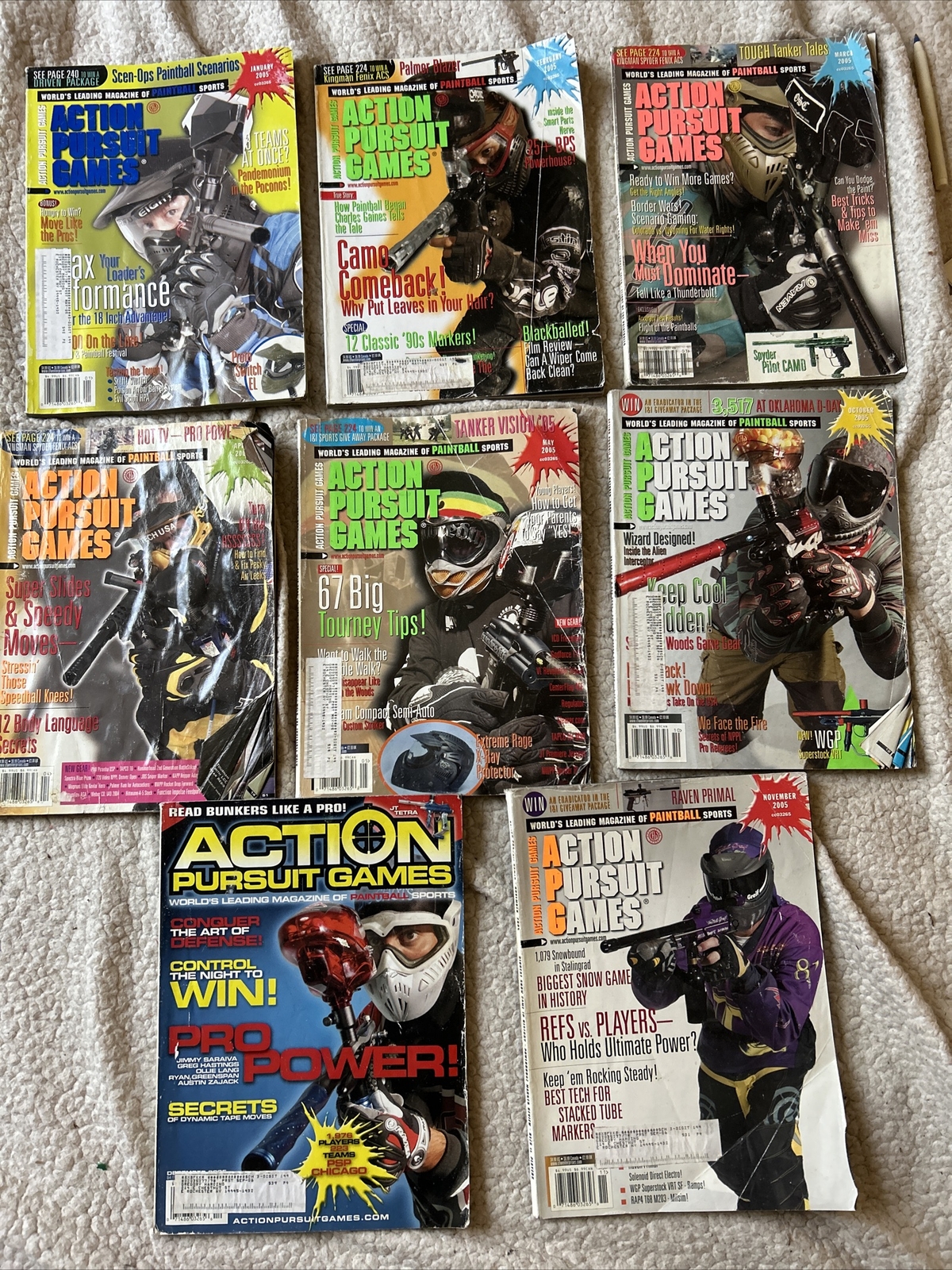 2005 Action Pursuit Games APG Paintball Magazines