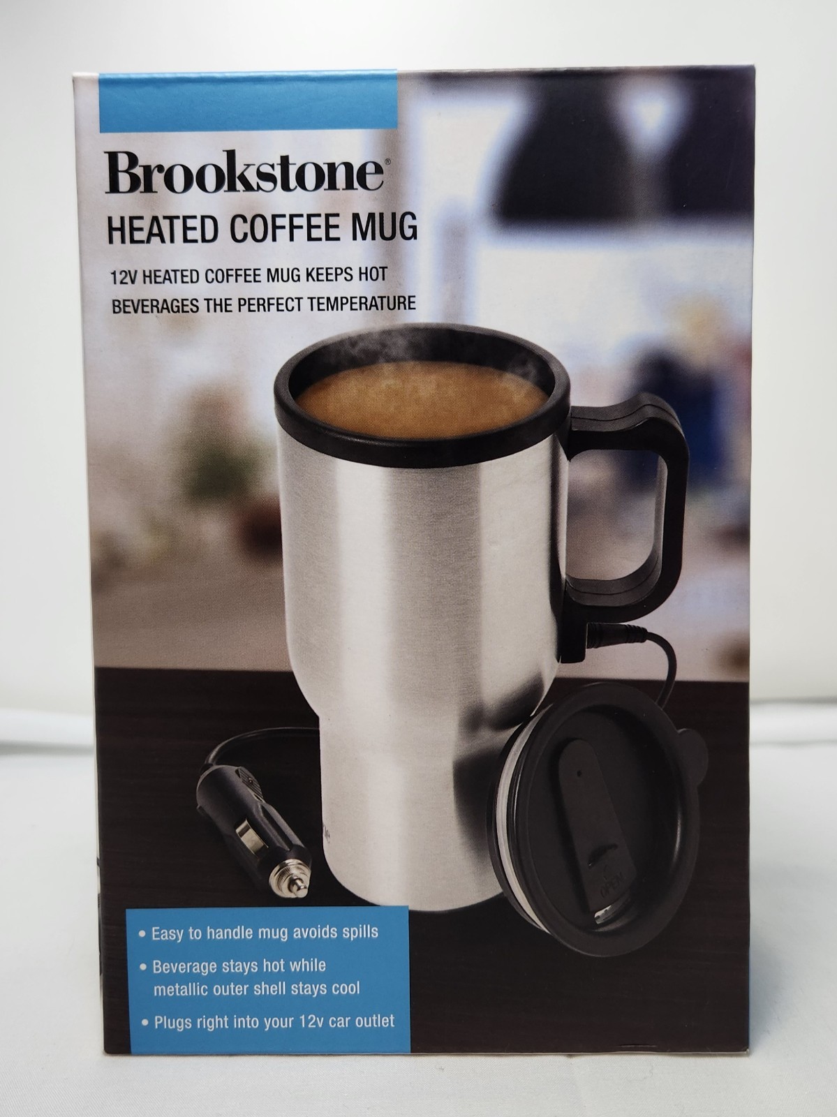 Brookstone Heated Coffee Mug – New in Box