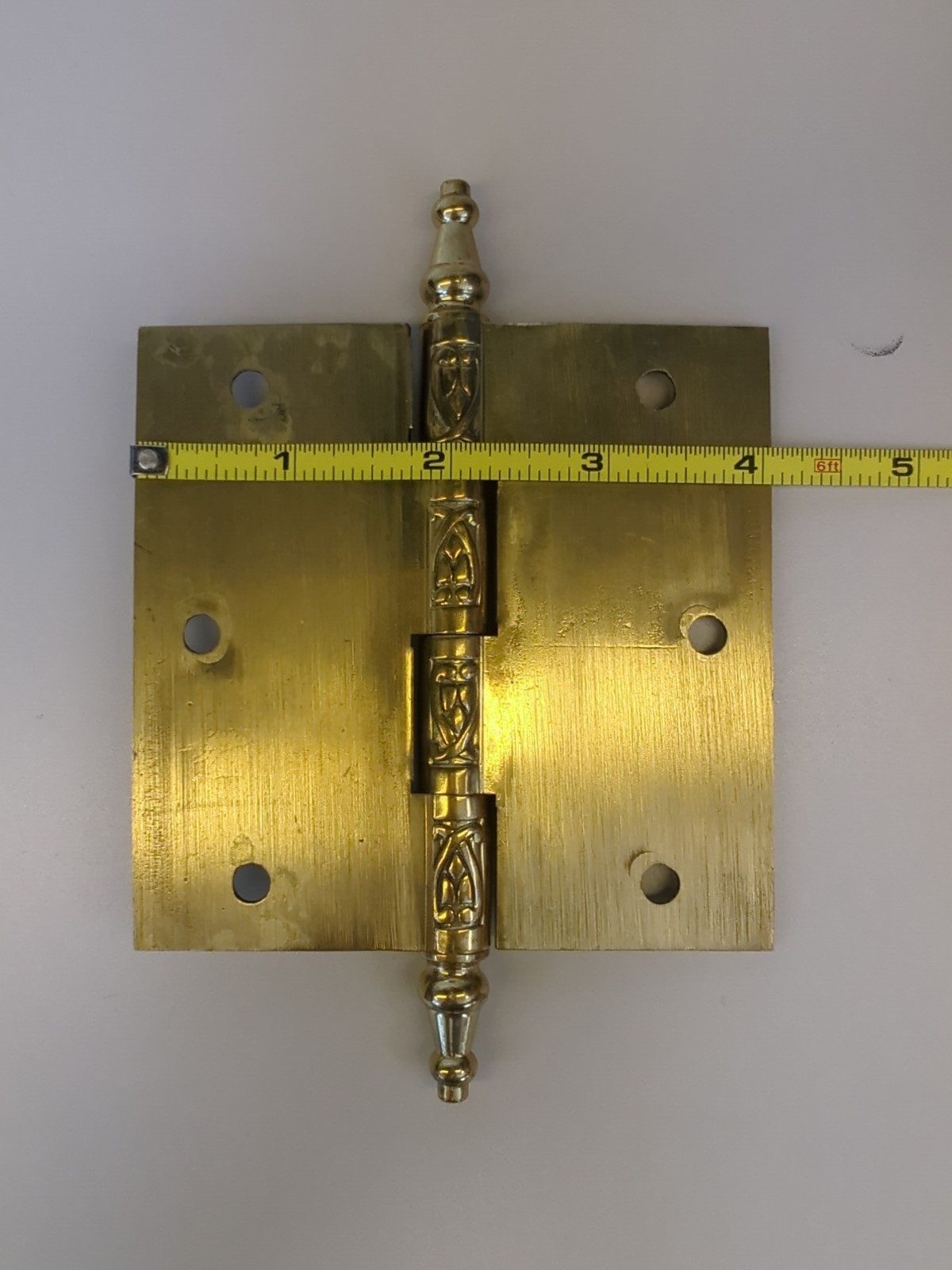 NEW Solid Brass Door Hinges 4 inch *Van Dyke's Restorers Vine Design -Hand Cast