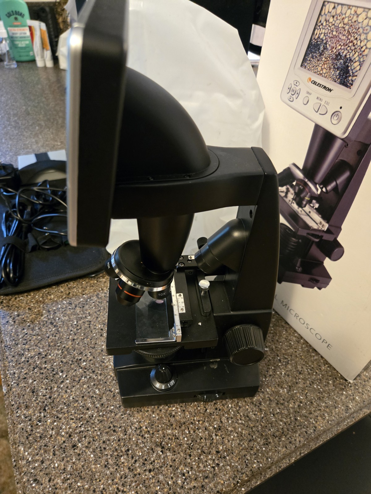 Celestron LCD Digital Microscope (44340) With Carrying Bag And Box