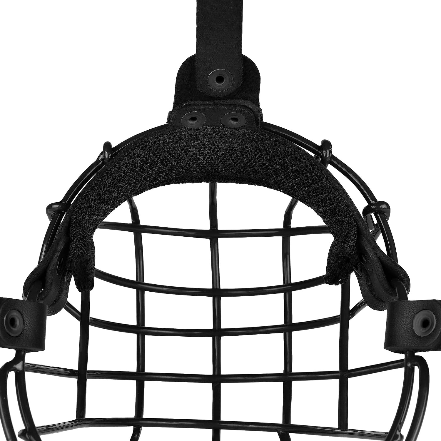 Pitbull Dog Muzzle Metal Mask Amstaff Secure Wire Basket Adjustable Durable Leat