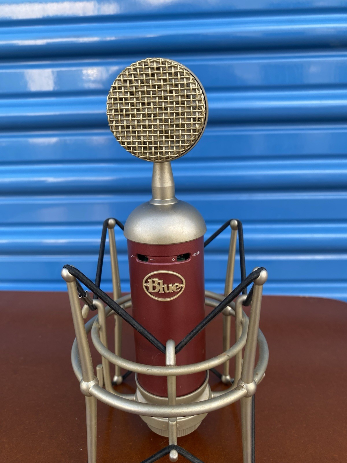 Blue Bluebird Condenser Studio Microphone W/ Shock Mount XLR Cable Used