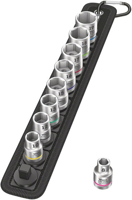 Wera Belt B 4 Zyklop socket set - 3/8" drive, 9 pieces