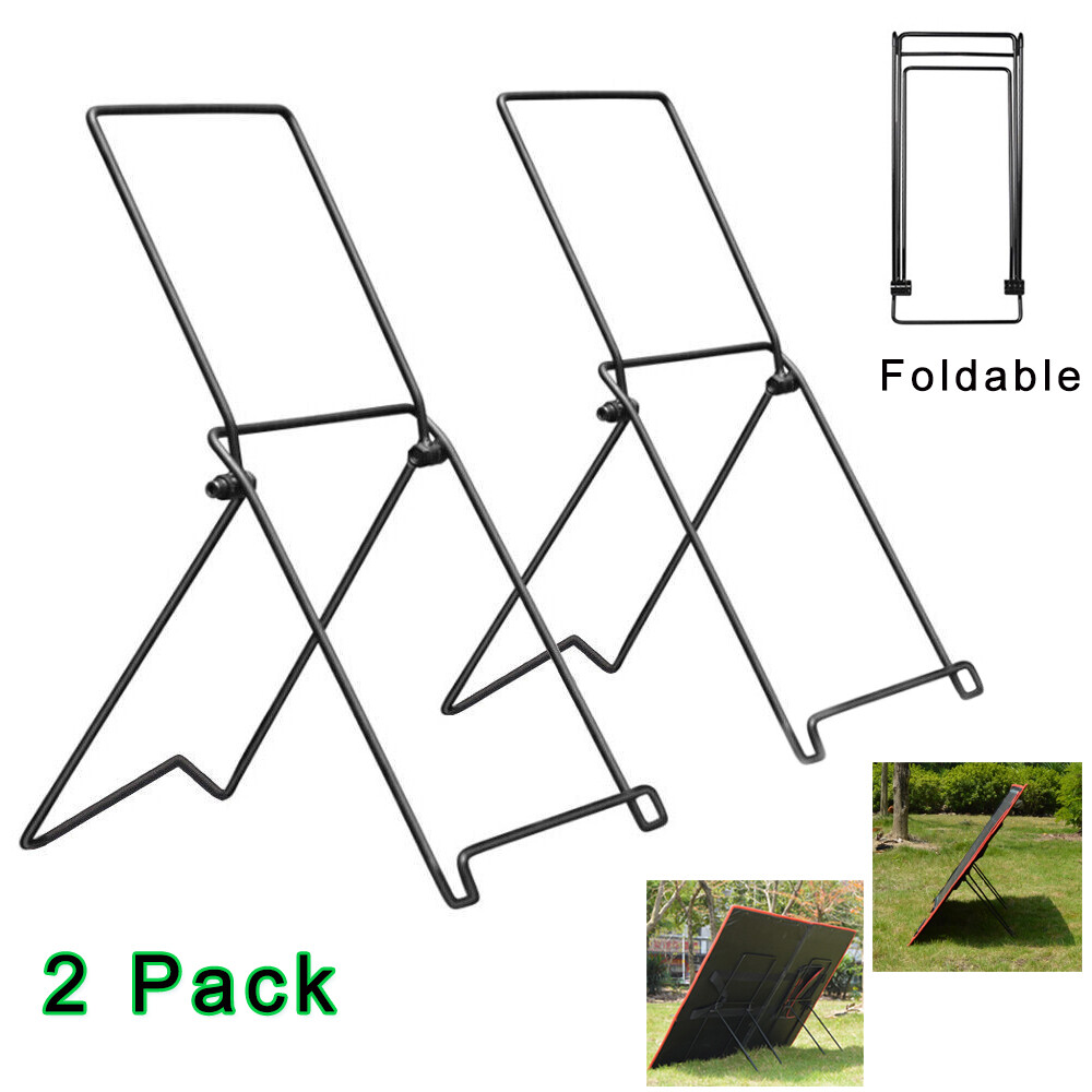 Pair Solar Panel Stand Foldable Mounting Bracket Adjustable Supporter Holder