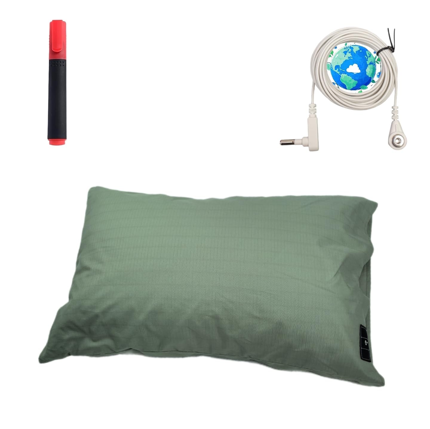 ® Grounding Pillowcase King Size with 5% Silver Fiber 95% Soft Cotton Pillow ...