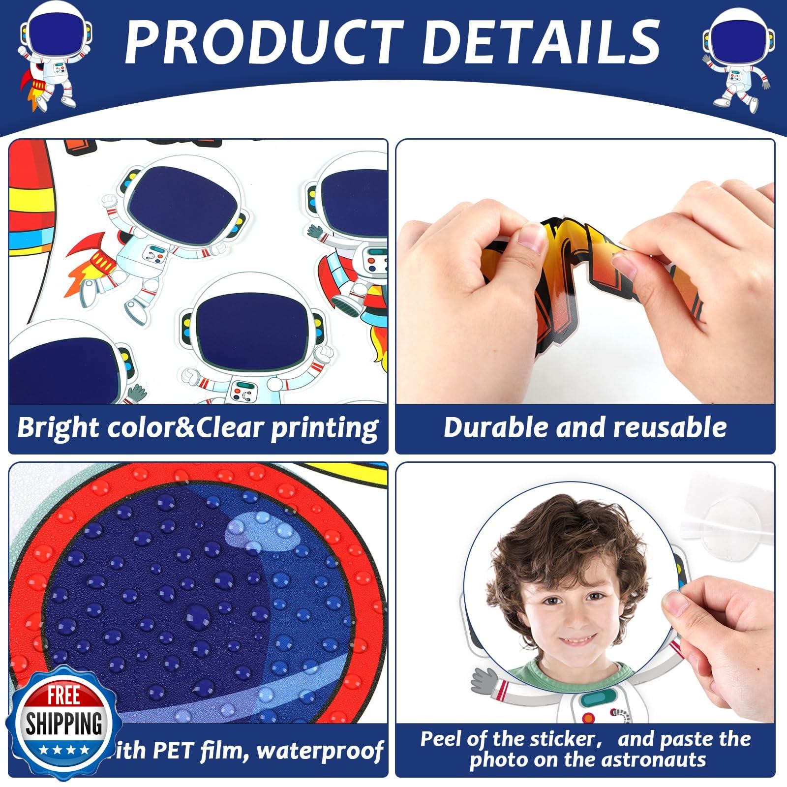 Outer Space Bulletin Board Classroom Decorations Set Galaxy Planet Spacecraft