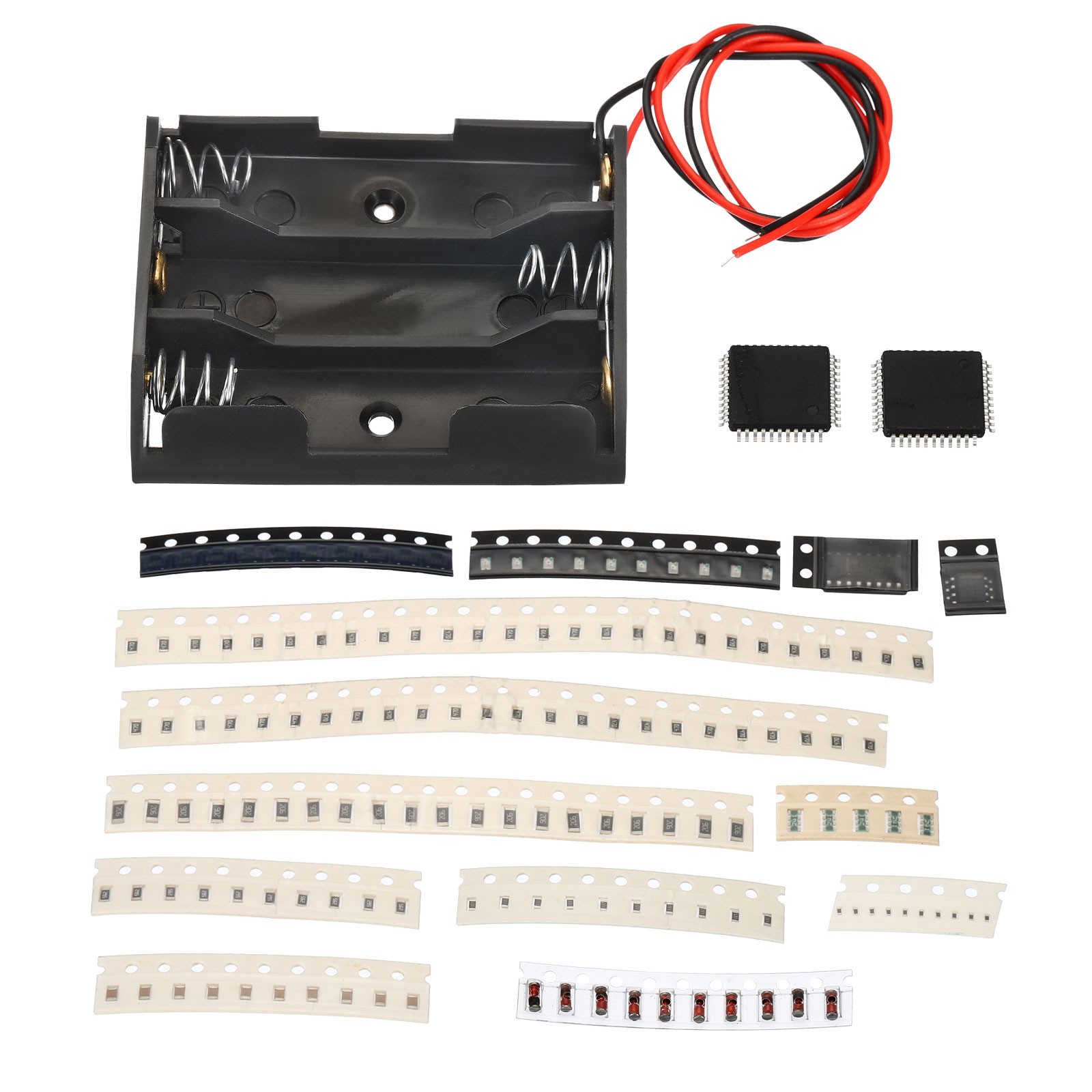 Soldering Practice Board, 2 Set Electronics Kit Prototype PCB Board, 5V