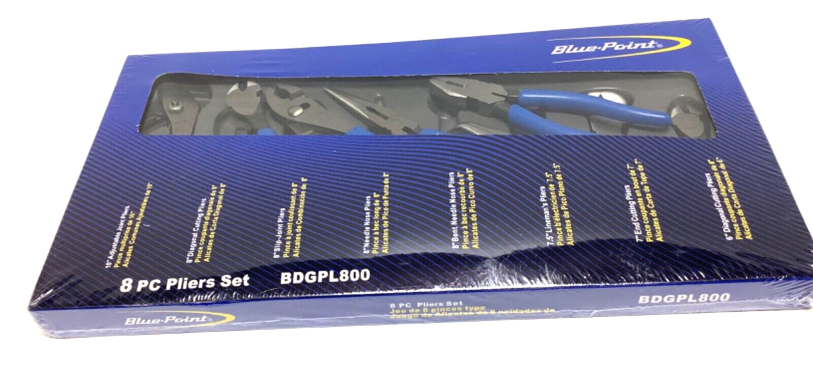 NEW Blue-Point® by Snap-on™ Pliers & Cutters Dipped Grip 8-piece Set BDGPL800
