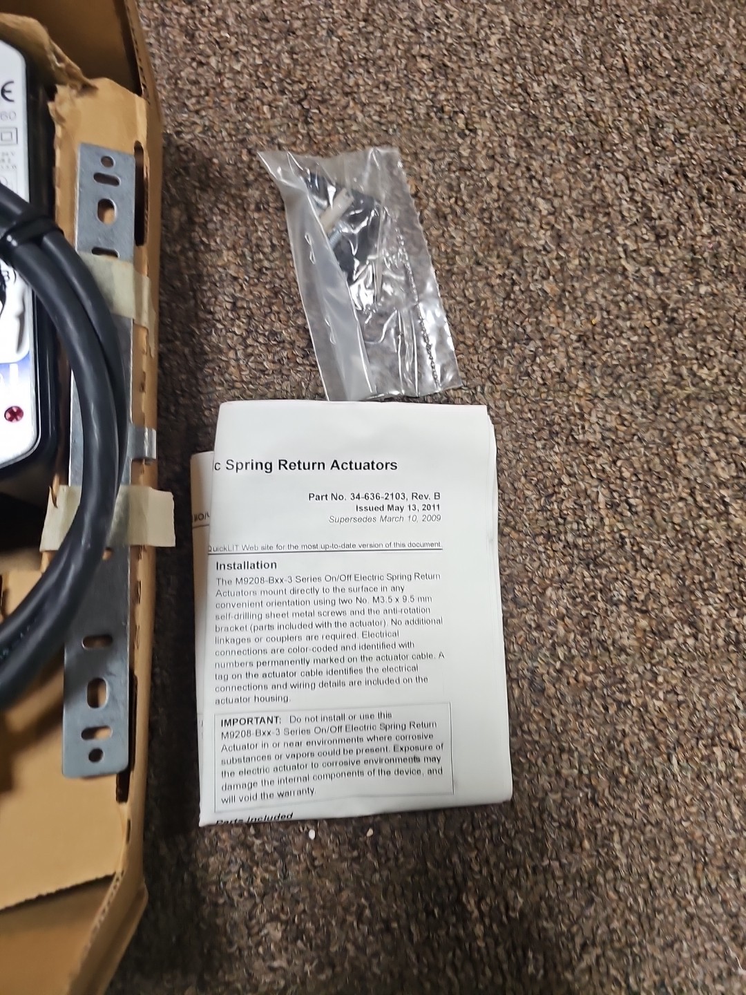 Johnson Controls M9208-BGC-3 Actuator