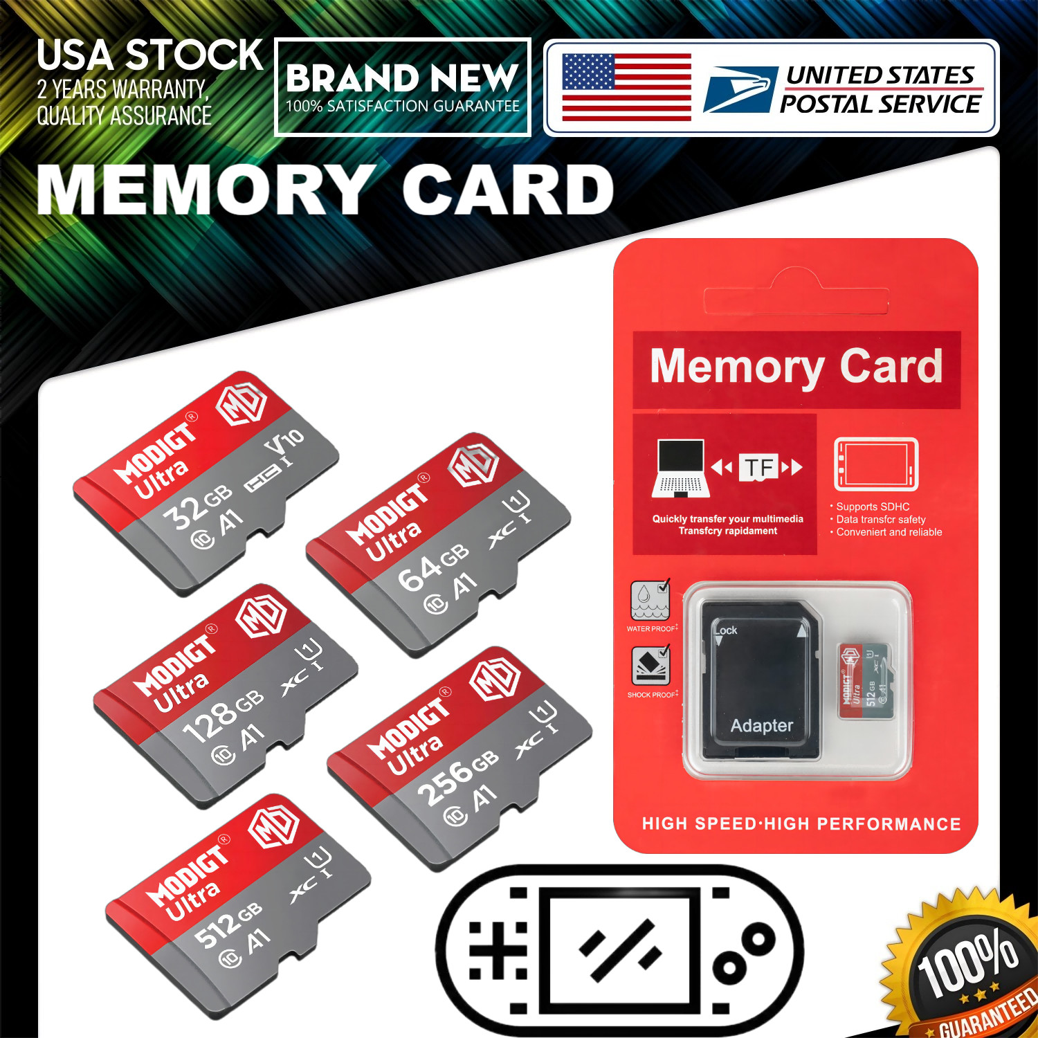 Micro SD Card Ultra Class 10 SDXC SDHC Memory Card for Dash Cams Android lot