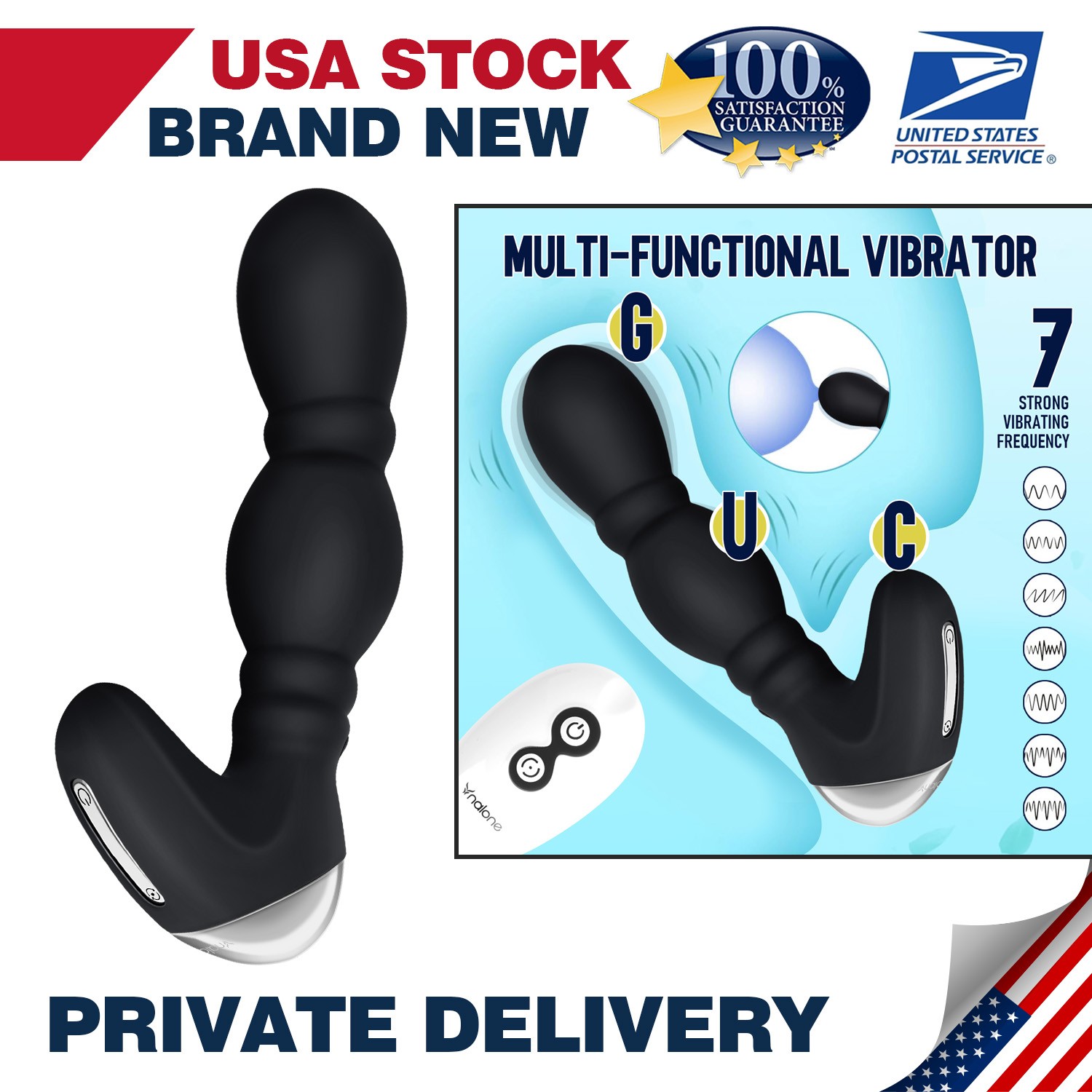 Wireless G-Spot Dildo Vibrator Clit Massager Anal Stimulator-Sex-Toys-for-Women