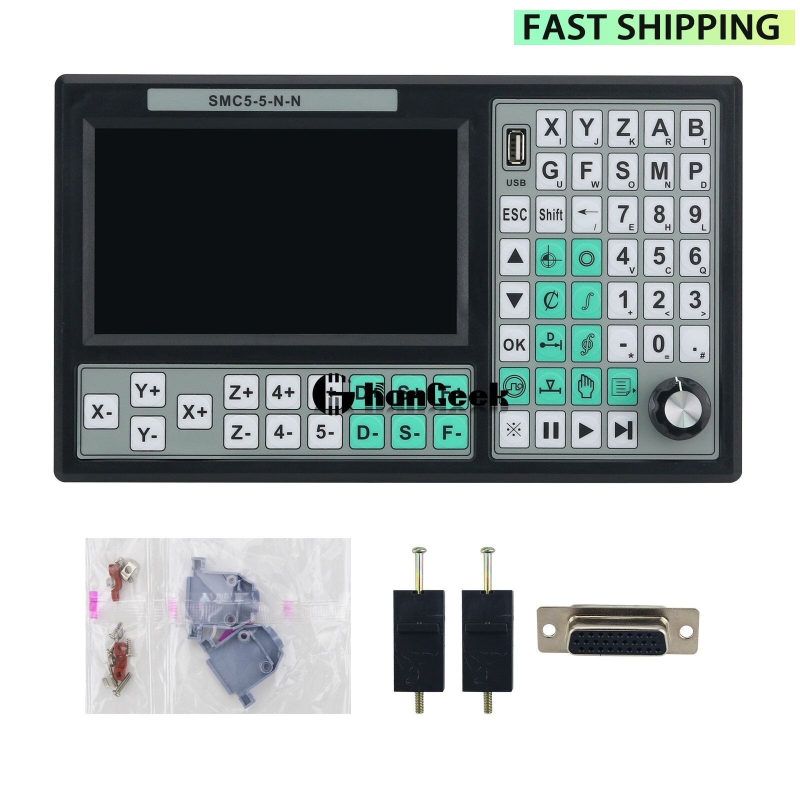 SMC5-5-N-N 5-Axis CNC Offline Controller 32-Bit CPU RTCP Motion Controller