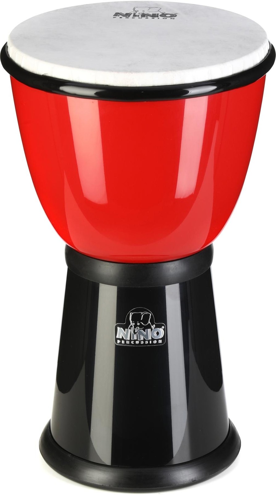 Nino ABS Djembe - 8 inches, Red/Black