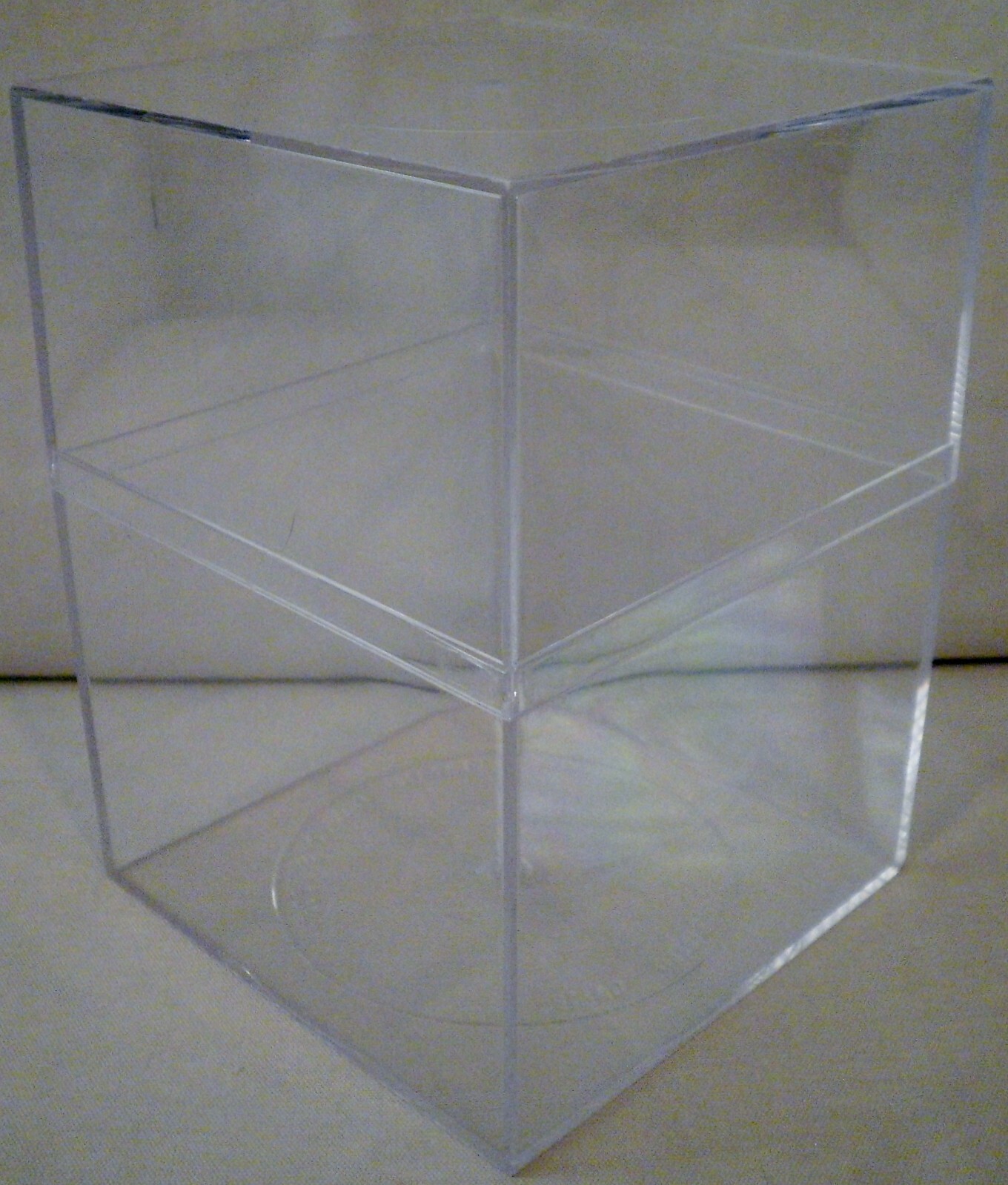 AMAC Plastic Products 4” x 4” x 5-1/2” High Clear Display Storage Box Case