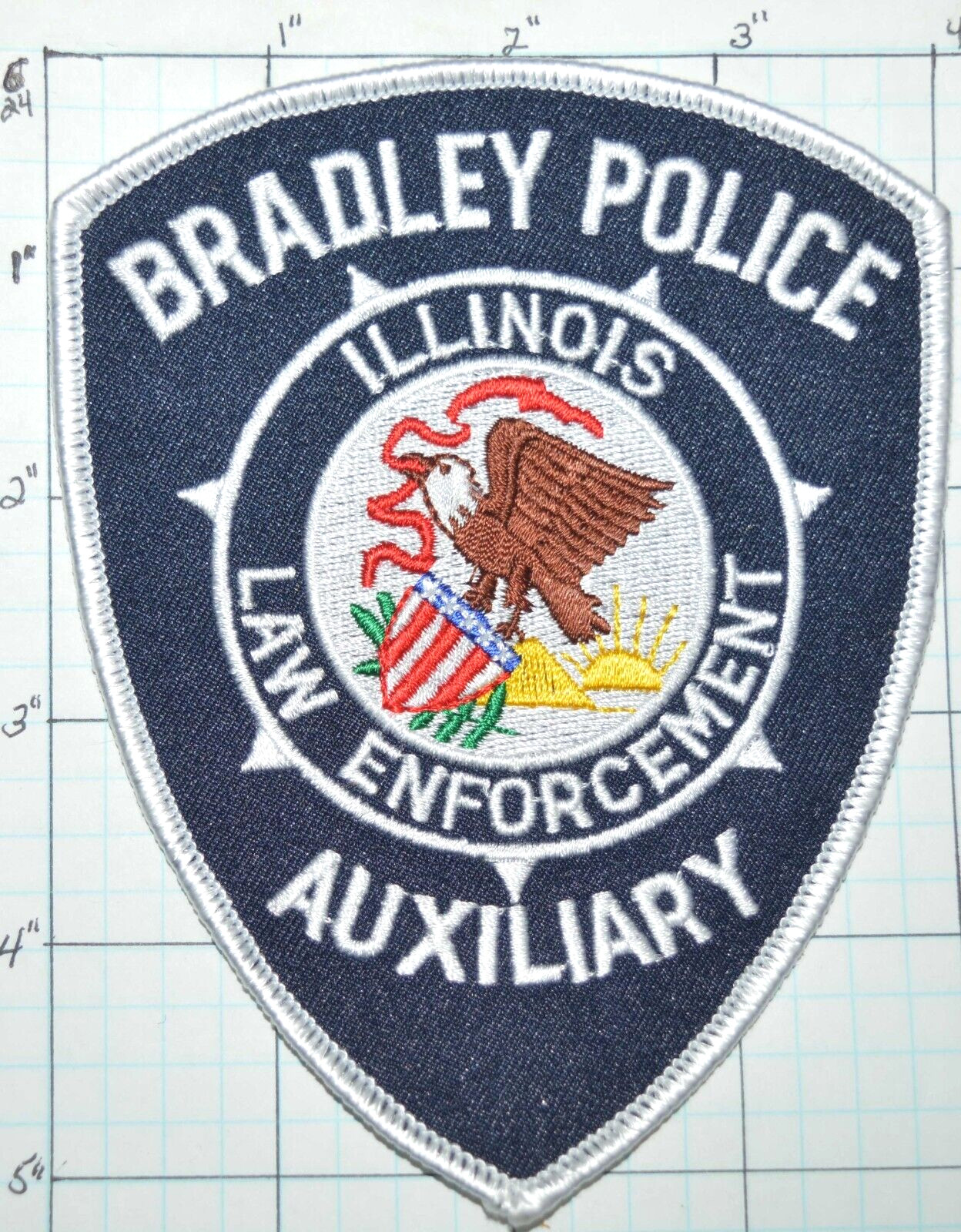 ILLINOIS, BRADLEY POLICE DEPT LAW ENFORCEMENT AUXILIARY PATCH