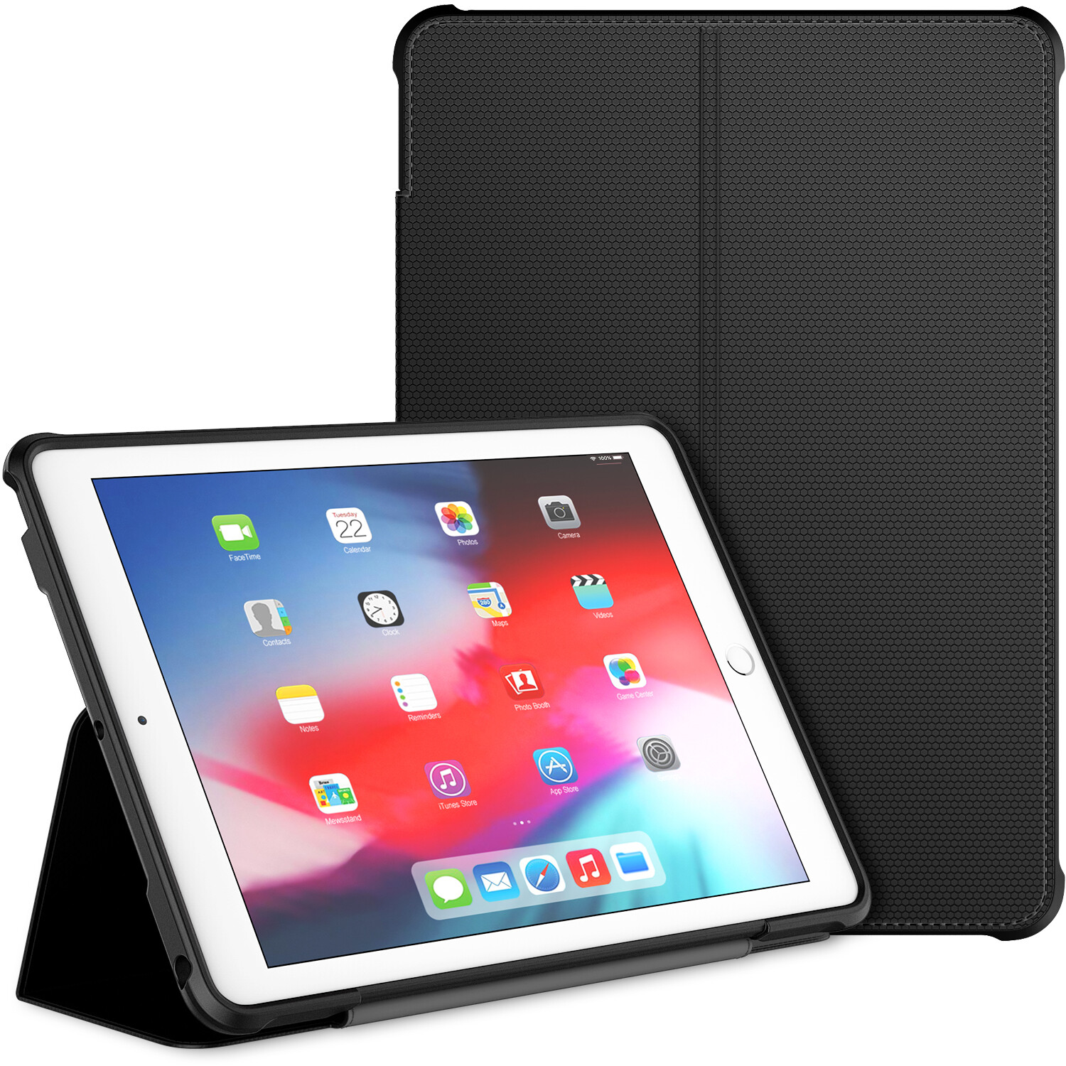 Case for iPad 9.7-inch (2018/2017 Model, 6th/5th Generation), Double-fold Stand