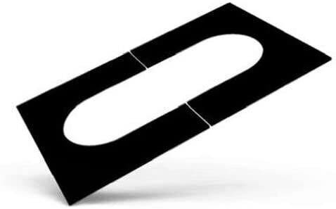Selkirk 6T-PCPAJ Adjustable Pitched Ceiling Plate, 6 Inch, Matte Black - NEW